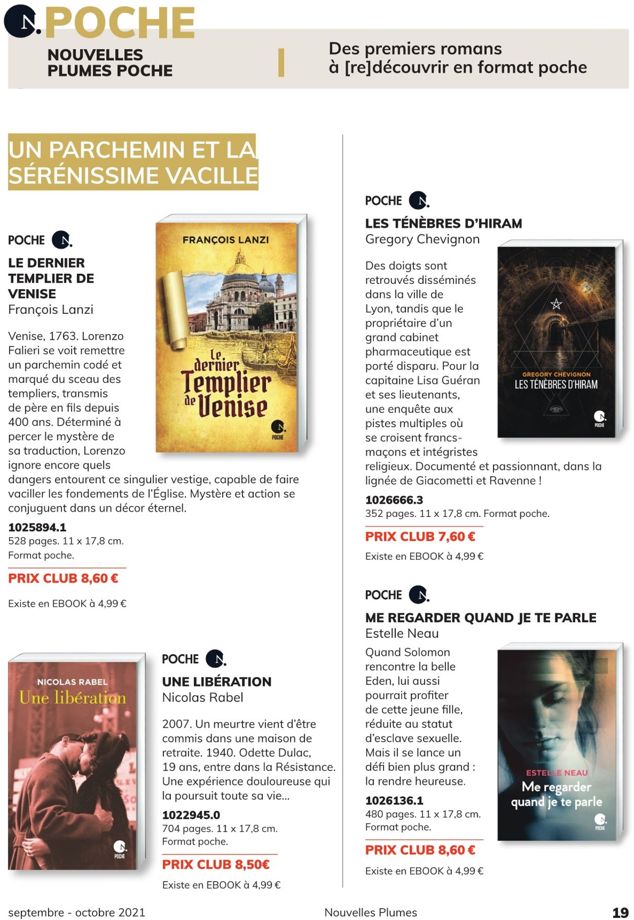 France Loisirs Catalogue - 01.09-30.09.2021 (Page 19)