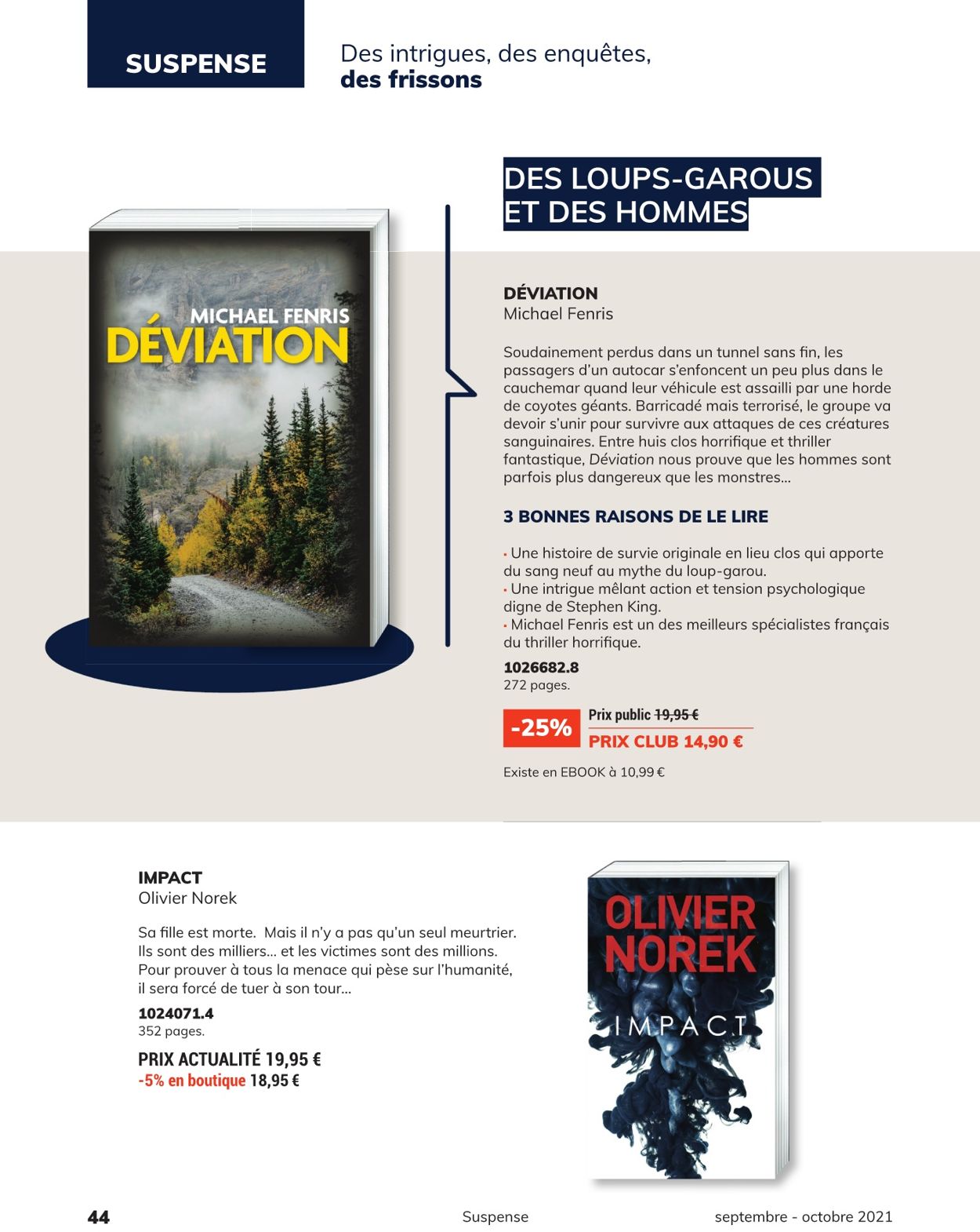 France Loisirs Catalogue - 01.09-30.09.2021 (Page 44)