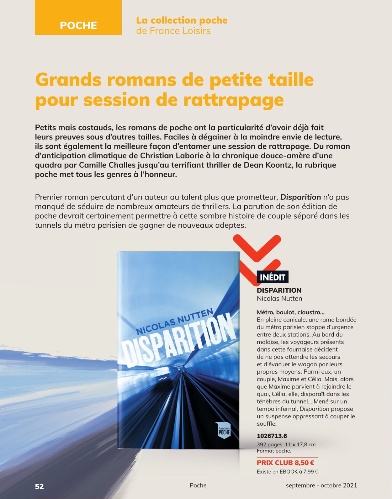 France Loisirs Catalogue - 01.09-30.09.2021 (Page 52)