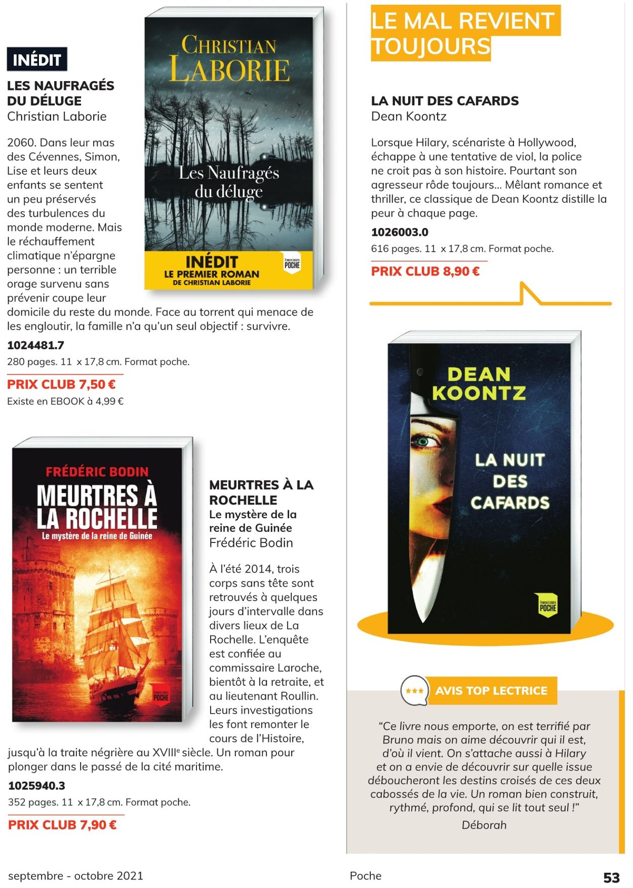 France Loisirs Catalogue - 01.09-30.09.2021 (Page 53)