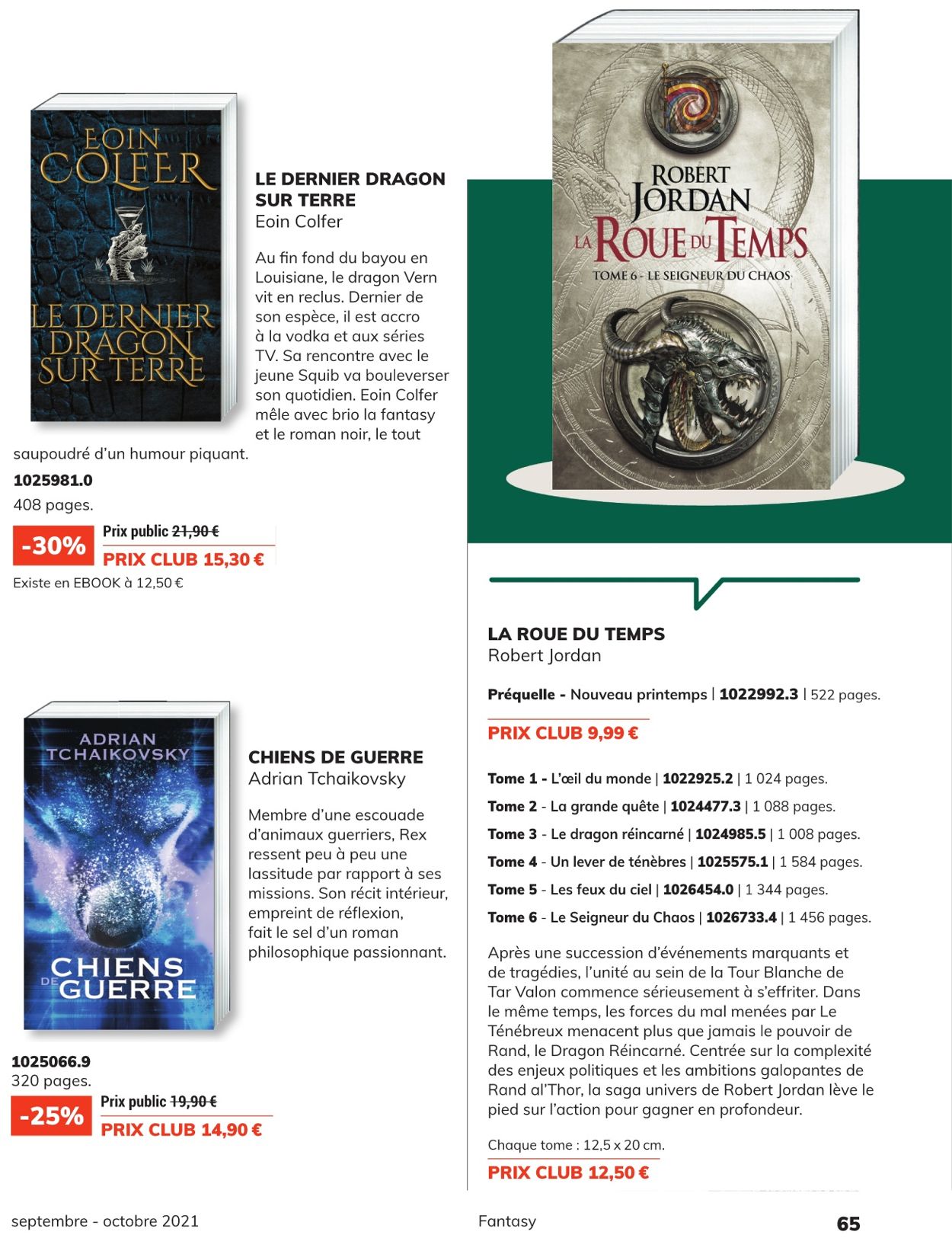 France Loisirs Catalogue - 01.09-30.09.2021 (Page 65)