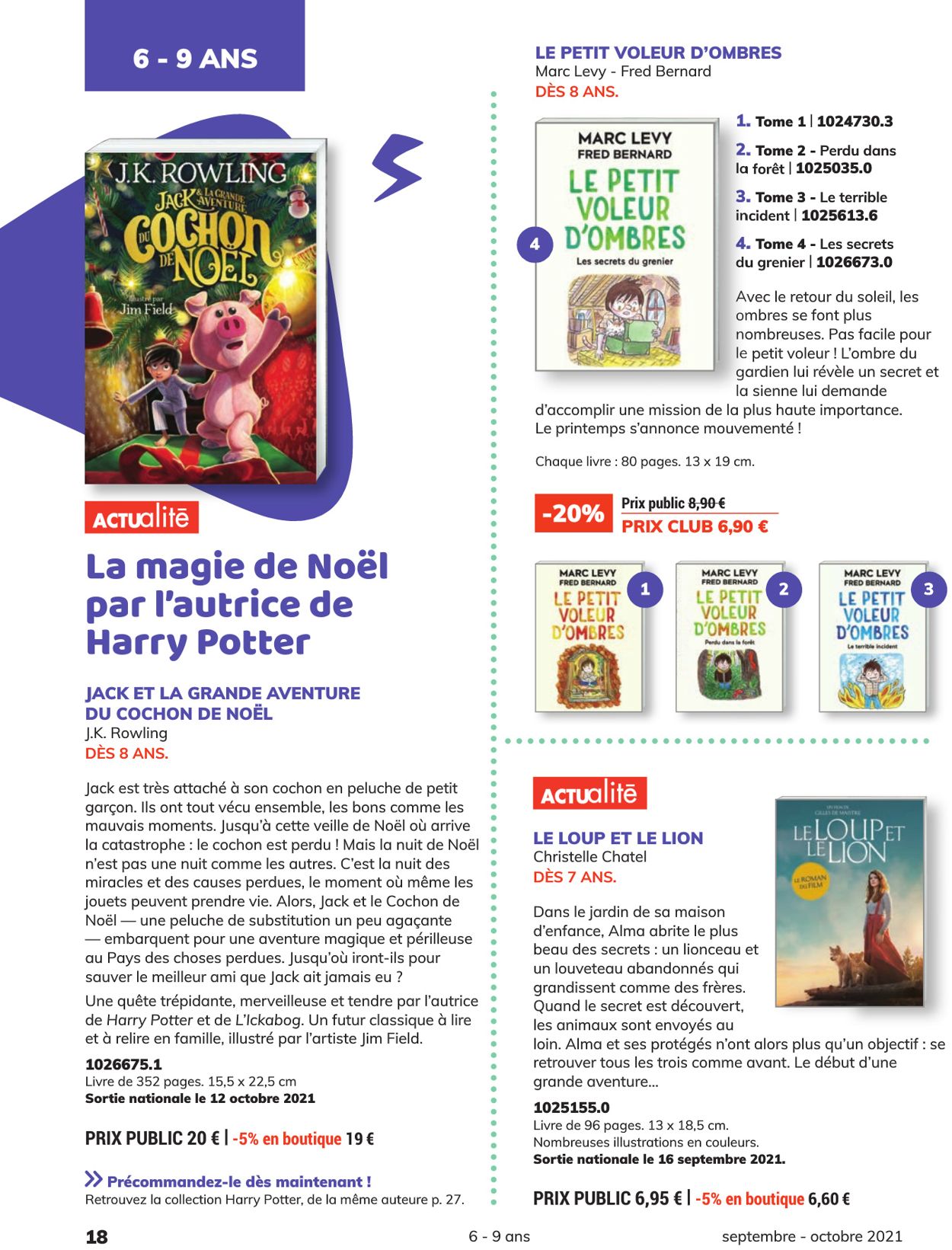 France Loisirs Catalogue - 04.09-30.09.2021 (Page 18)