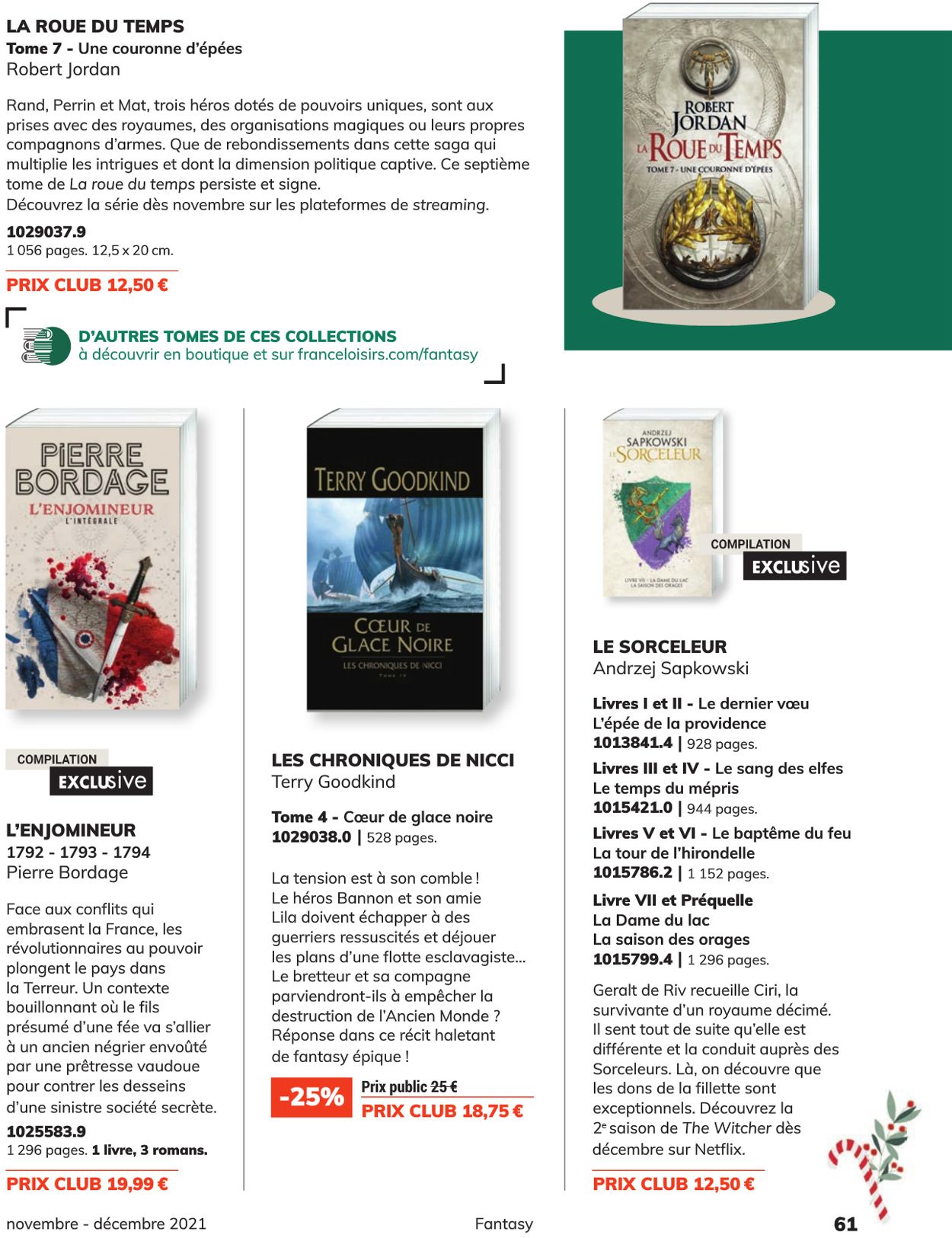 France Loisirs Catalogue - 01.11-31.12.2021 (Page 61)