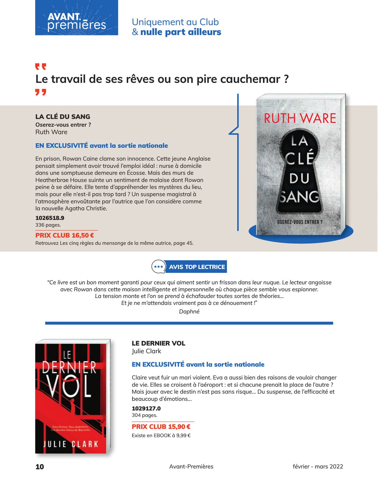 France Loisirs Catalogue - 21.02-31.03.2022 (Page 10)