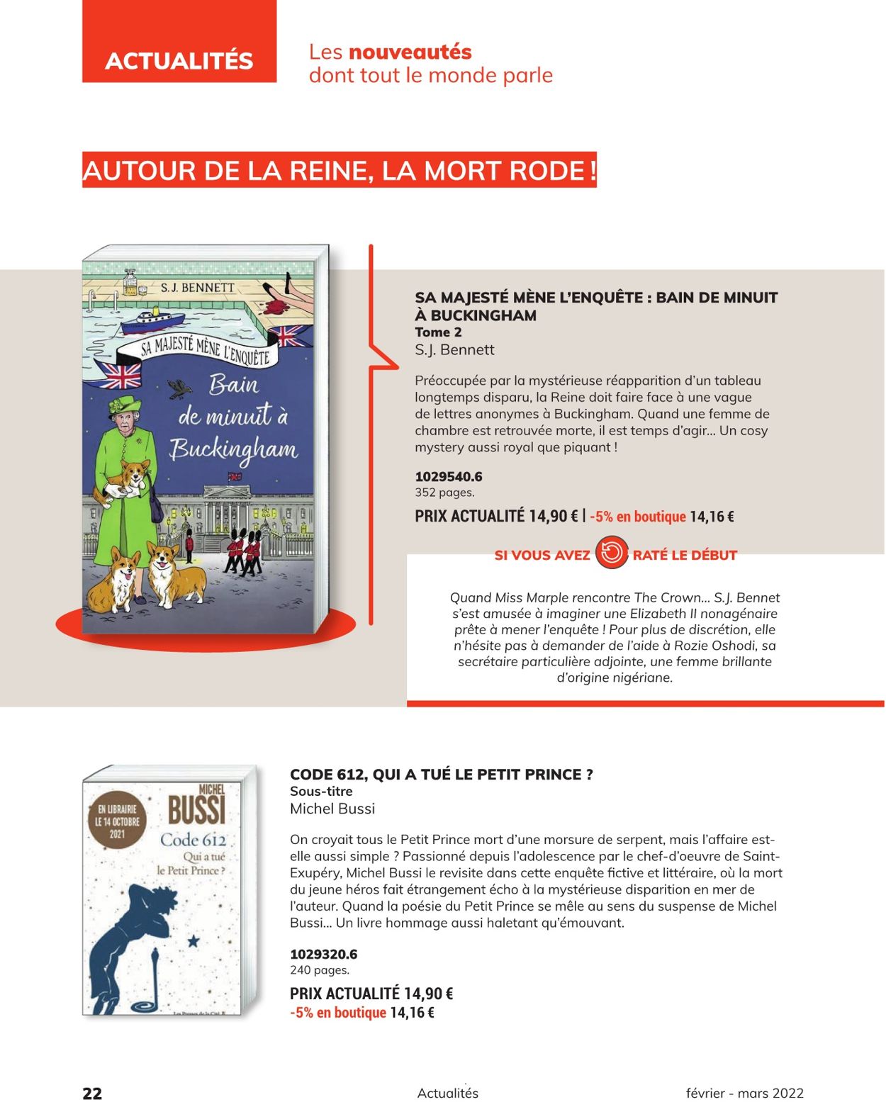 France Loisirs Catalogue - 21.02-31.03.2022 (Page 22)