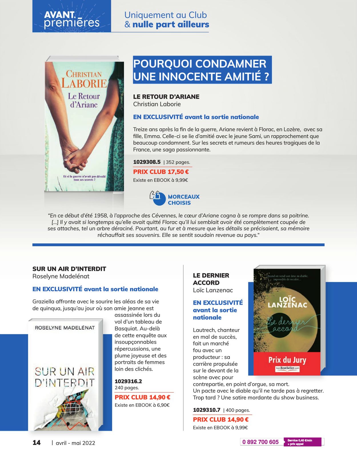 France Loisirs Catalogue - 01.04-09.06.2022 (Page 14)