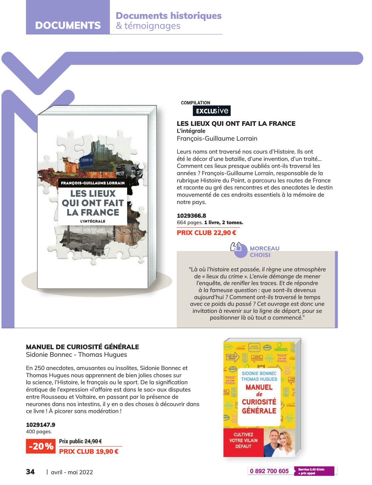France Loisirs Catalogue - 01.04-09.06.2022 (Page 34)