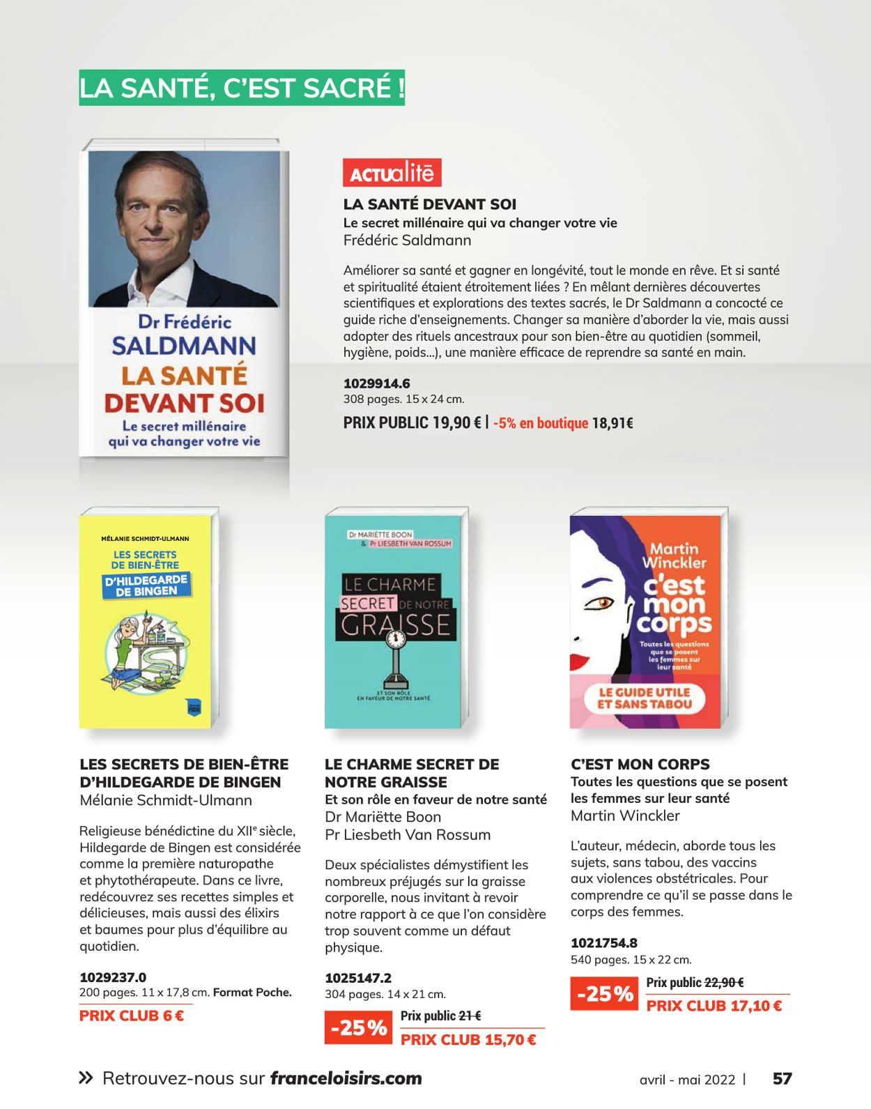 France Loisirs Catalogue - 01.04-09.06.2022 (Page 57)