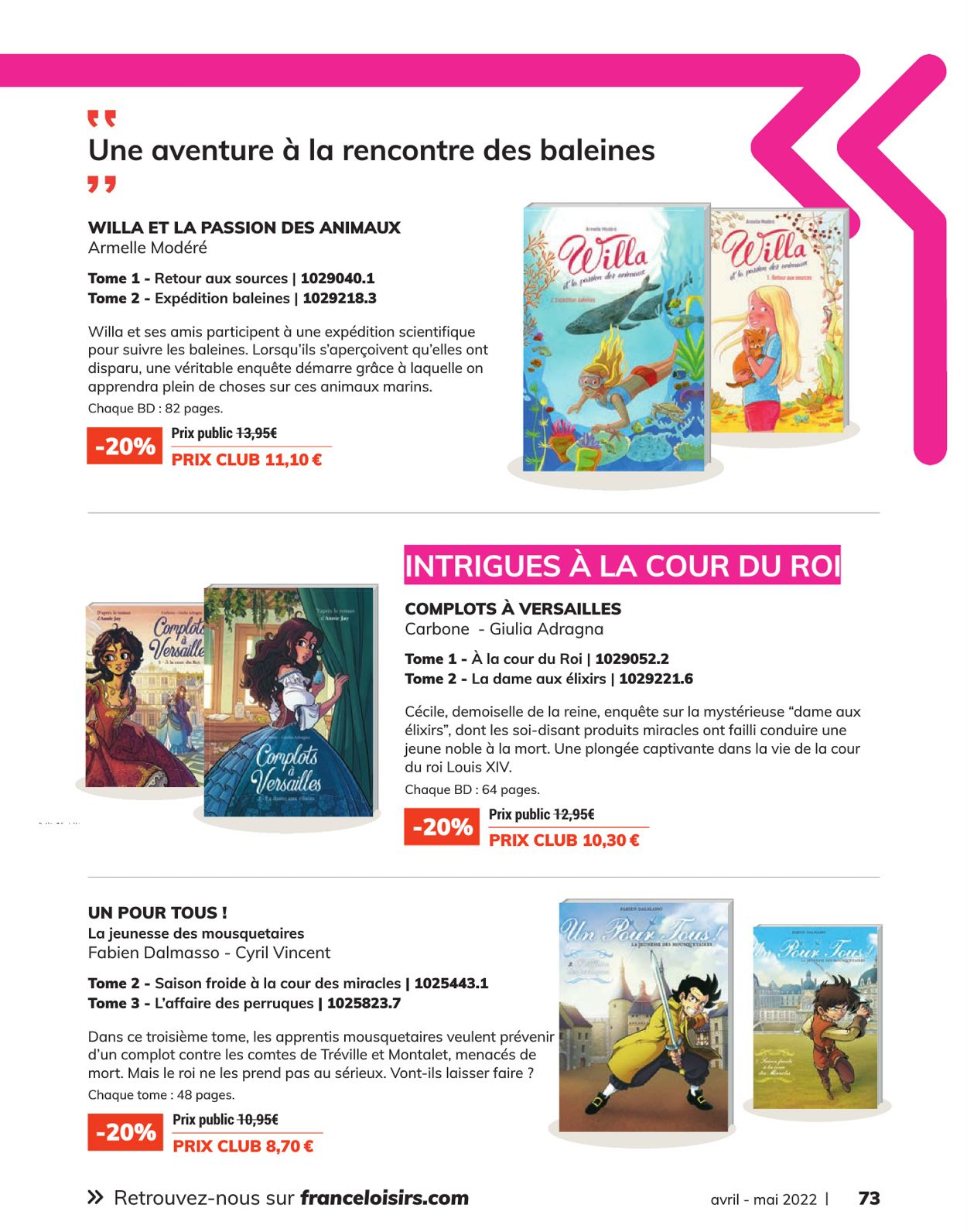 France Loisirs Catalogue - 01.04-09.06.2022 (Page 73)