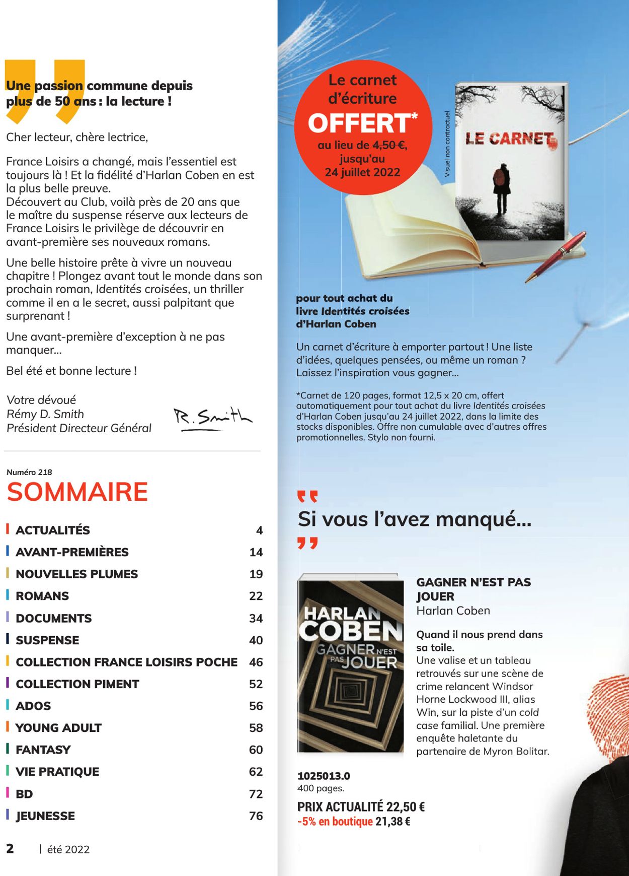 France Loisirs Catalogue - 20.06-24.07.2022 (Page 2)