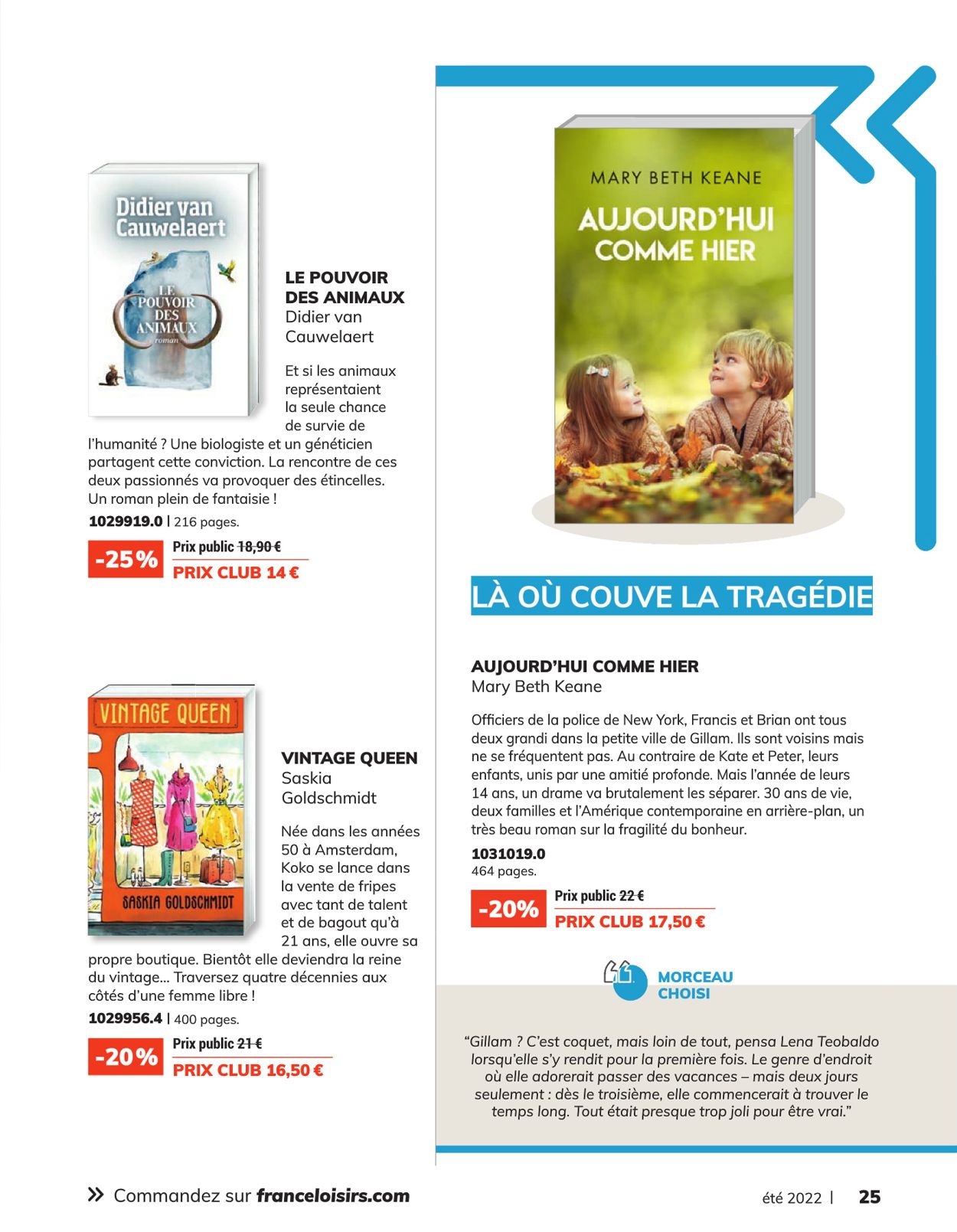 France Loisirs Catalogue - 20.06-24.07.2022 (Page 25)