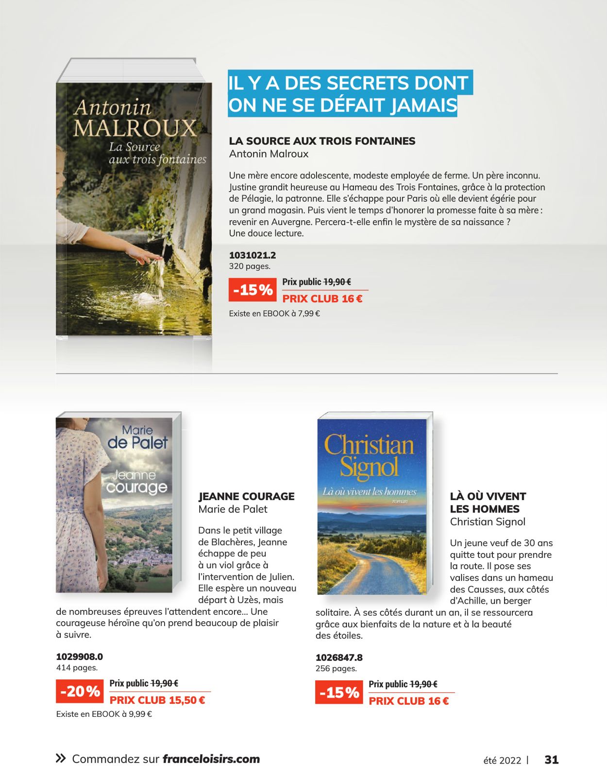 France Loisirs Catalogue - 20.06-24.07.2022 (Page 31)