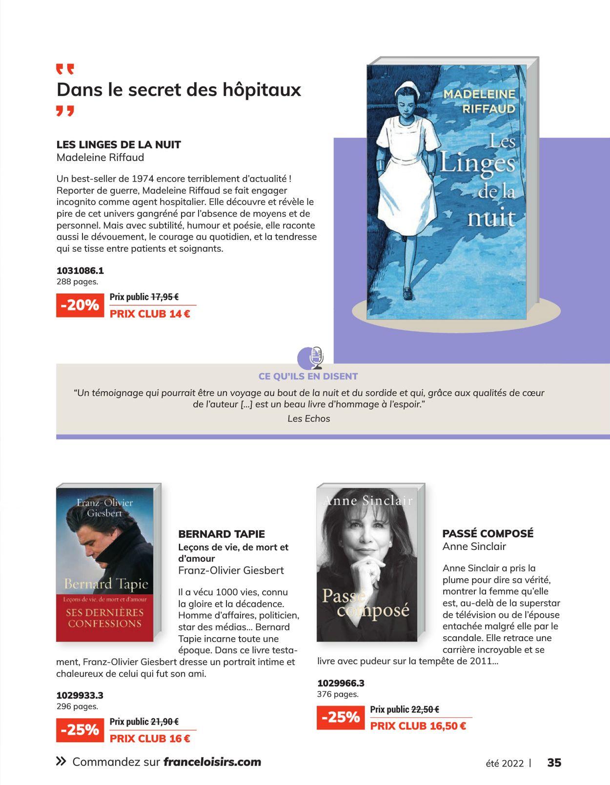 France Loisirs Catalogue - 20.06-24.07.2022 (Page 35)