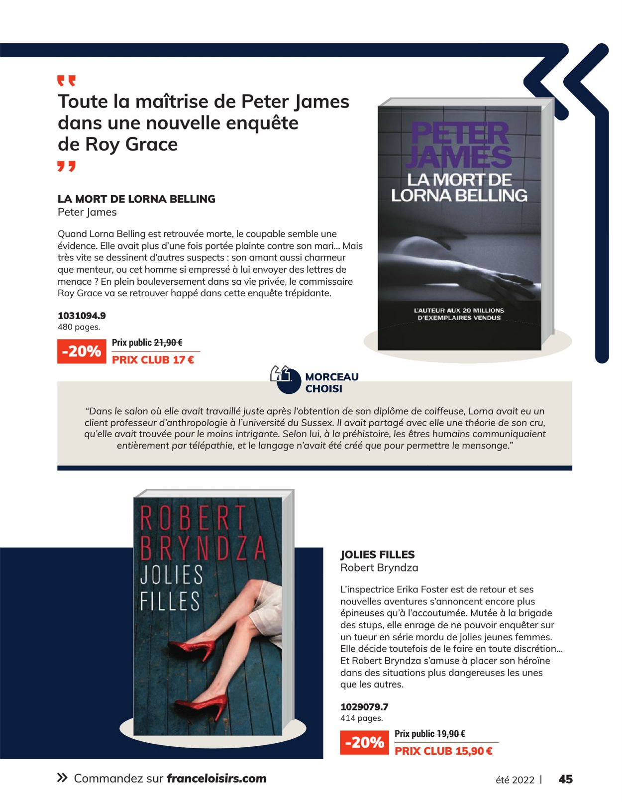 France Loisirs Catalogue - 20.06-24.07.2022 (Page 45)