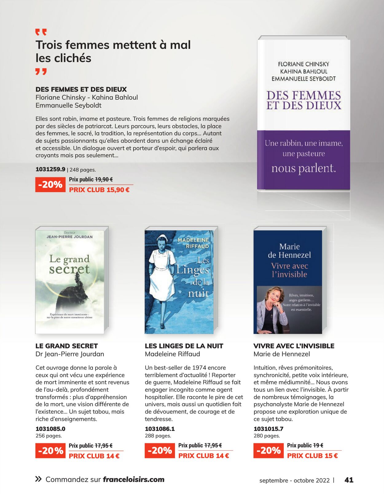 France Loisirs Catalogue - 01.09-31.10.2022 (Page 41)