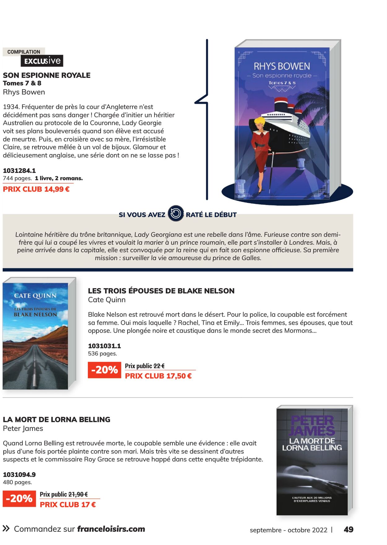 France Loisirs Catalogue - 01.09-31.10.2022 (Page 49)
