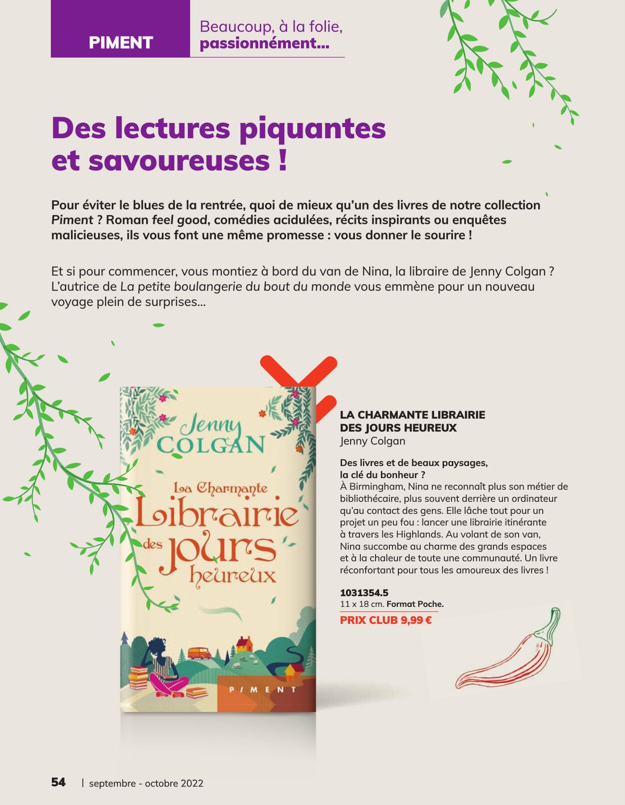 France Loisirs Catalogue - 01.09-31.10.2022 (Page 54)