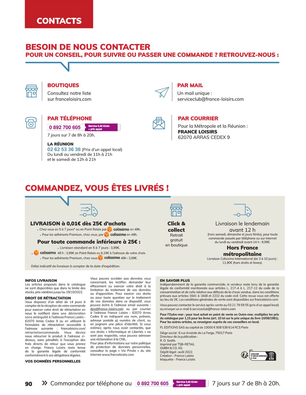 France Loisirs Catalogue - 01.09-31.10.2022 (Page 90)