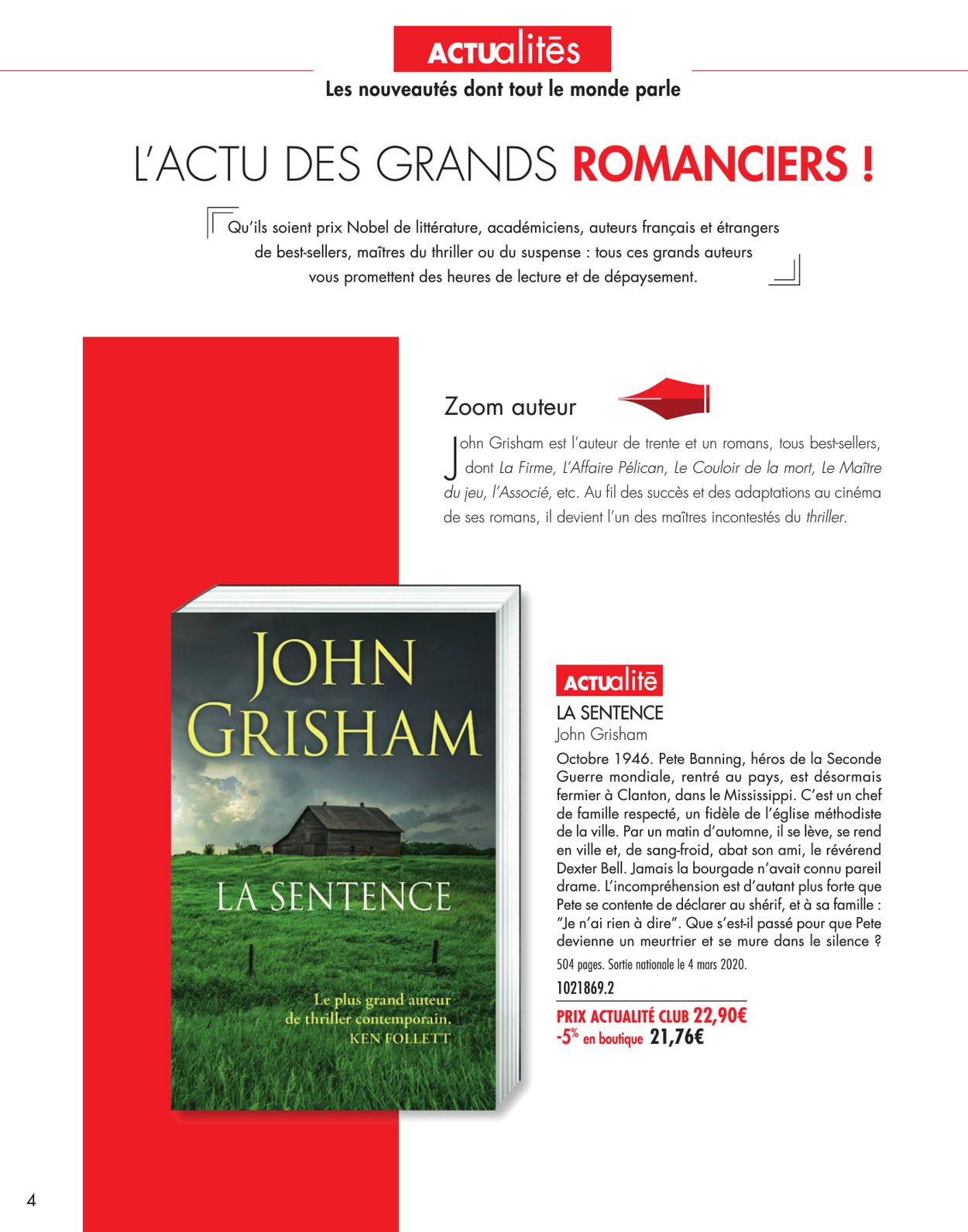 France Loisirs Catalogue - 09.03-30.04.2020 (Page 4)