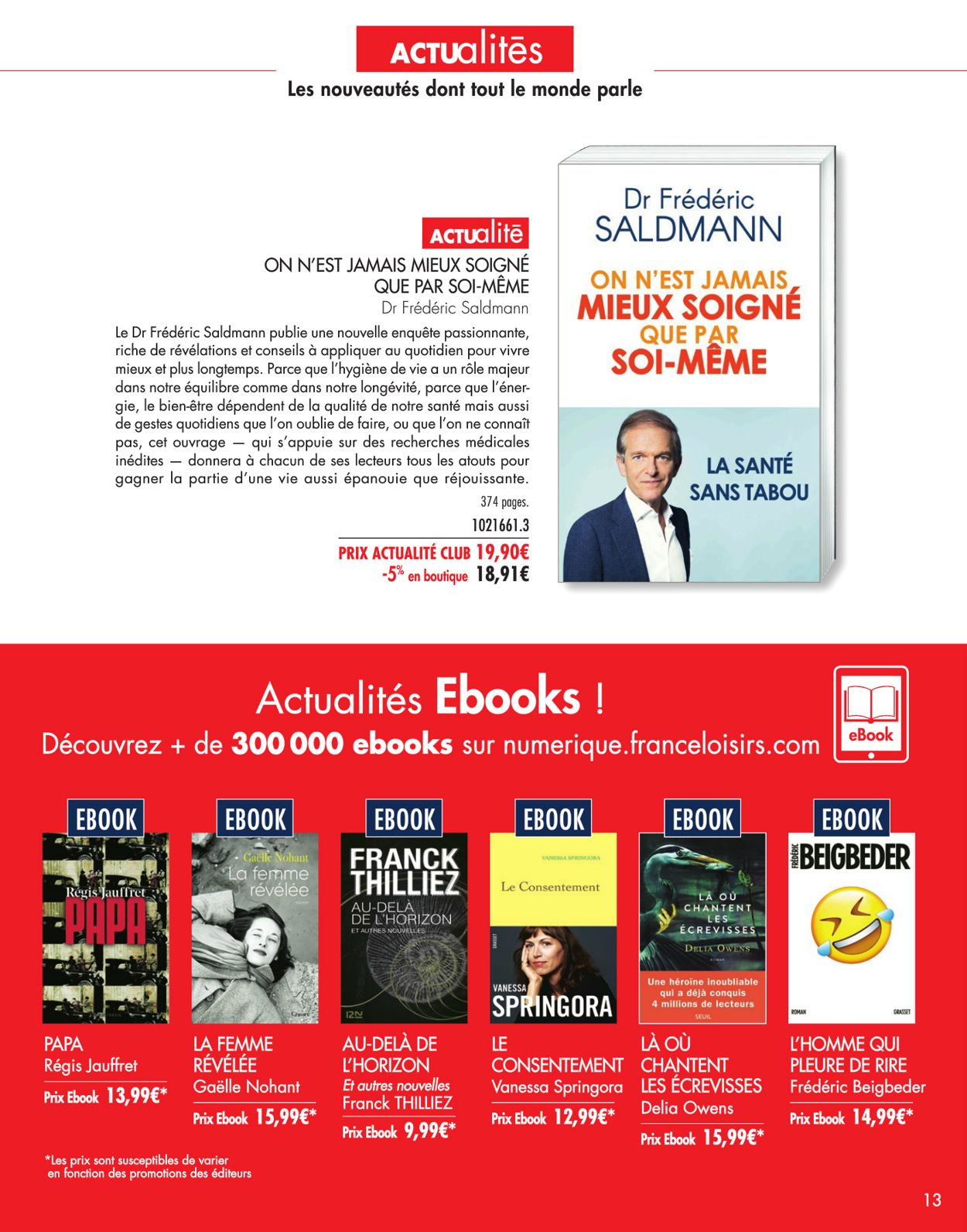 France Loisirs Catalogue - 09.03-30.04.2020 (Page 13)
