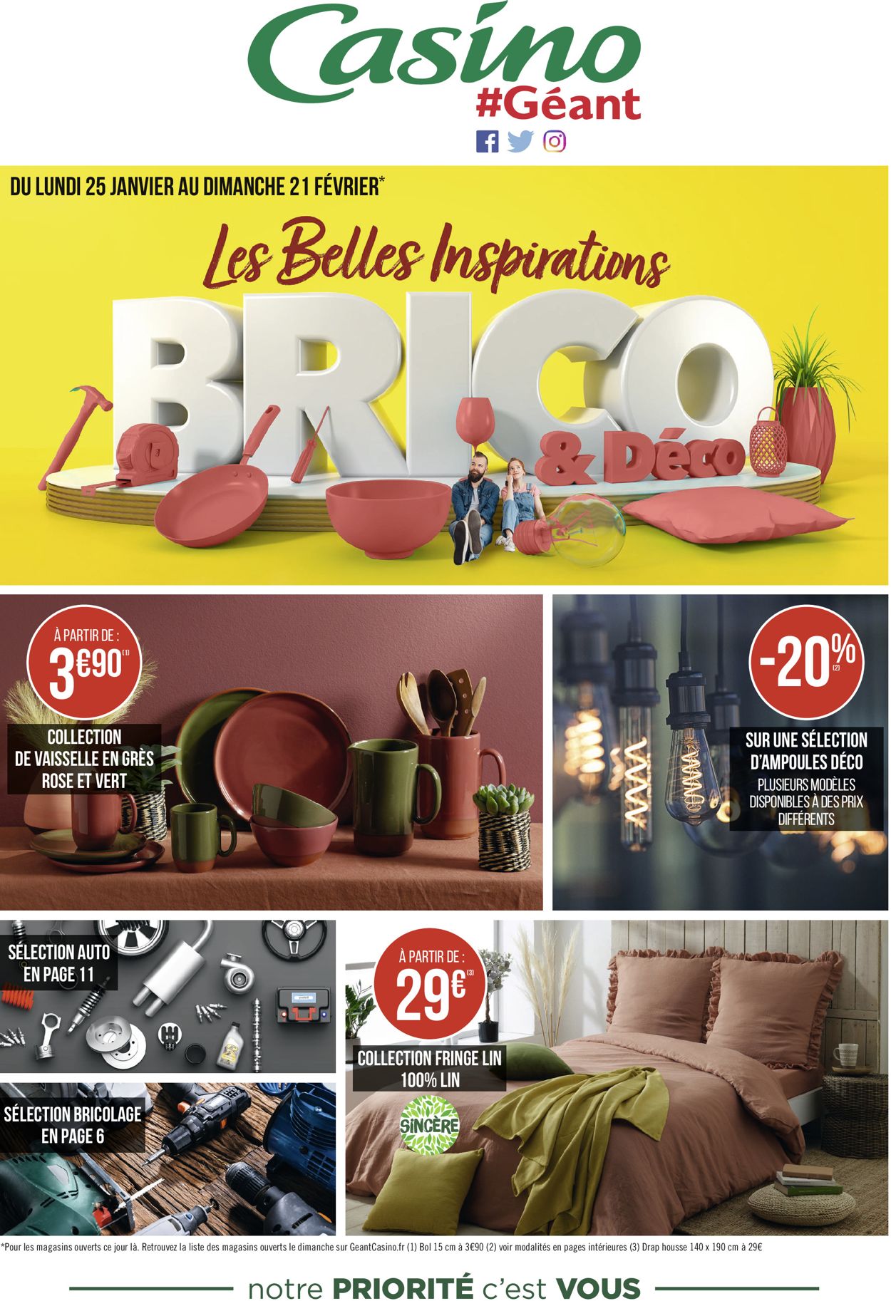 Géant Casino Inspirations Brico & Déco 2021 Catalogue - 25.01-21.02.2021