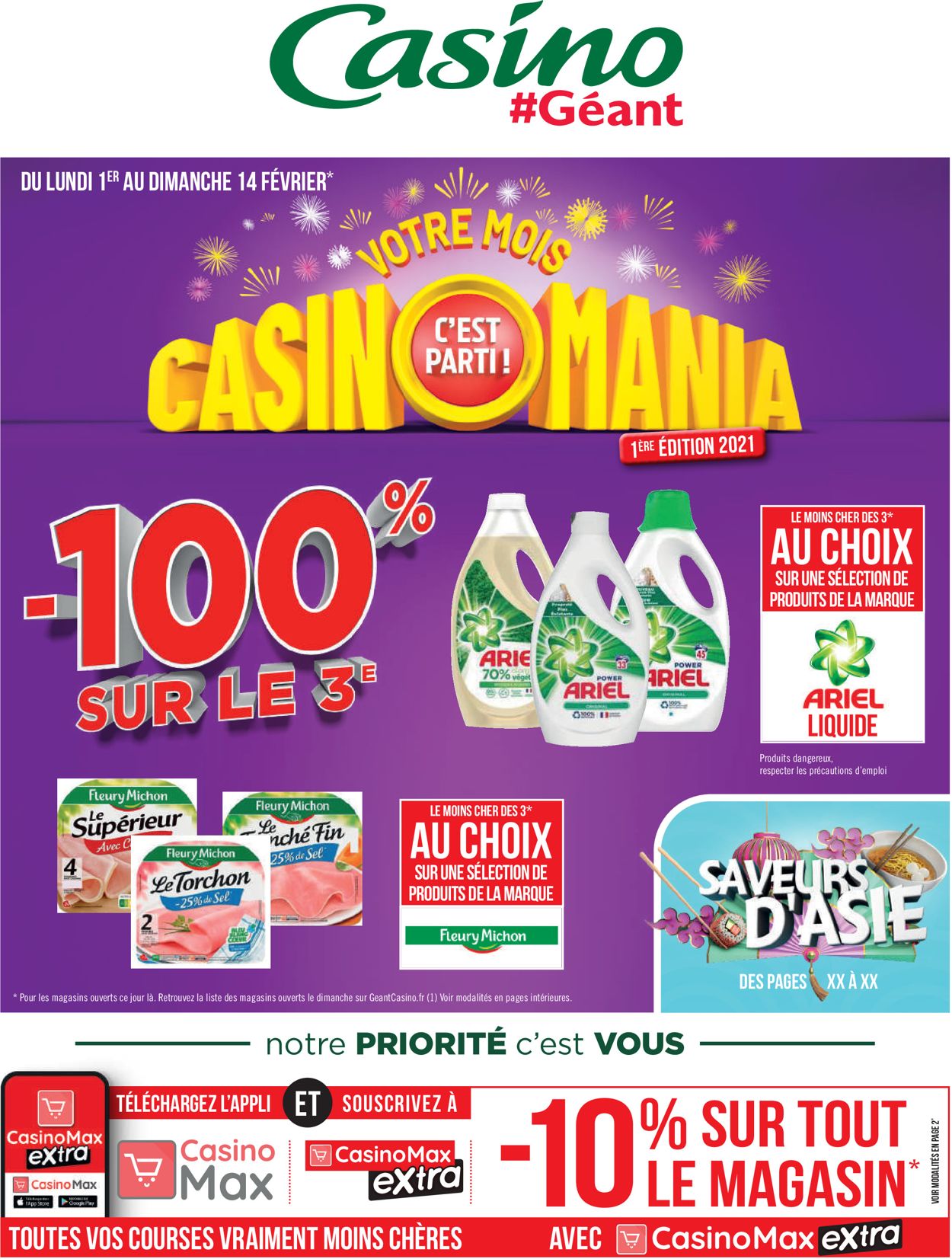 Géant Casino Votre mois Casinomania 2021 Catalogue - 01.02-14.02.2021