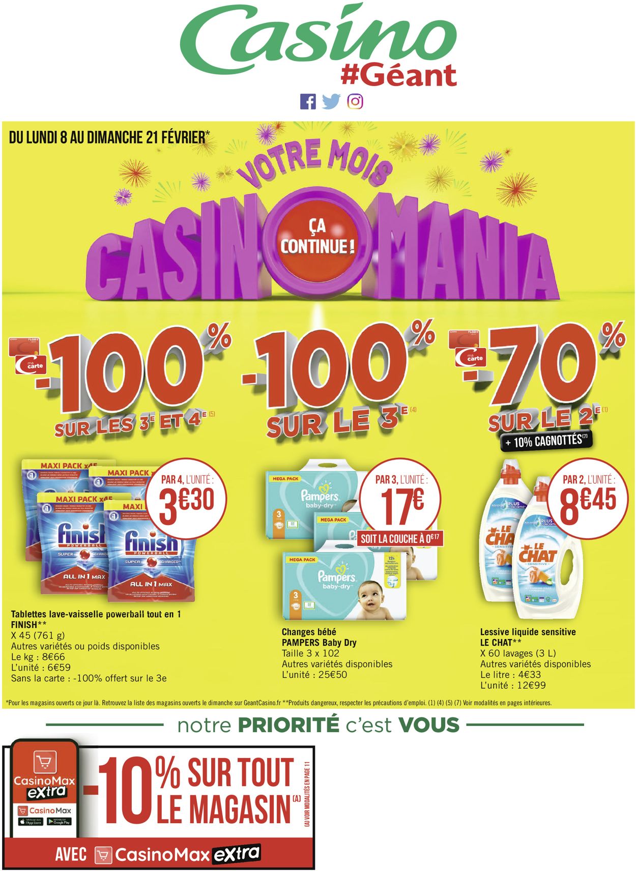 Géant Casino Votre mois Casinomania 2021 Catalogue - 08.02-21.02.2021
