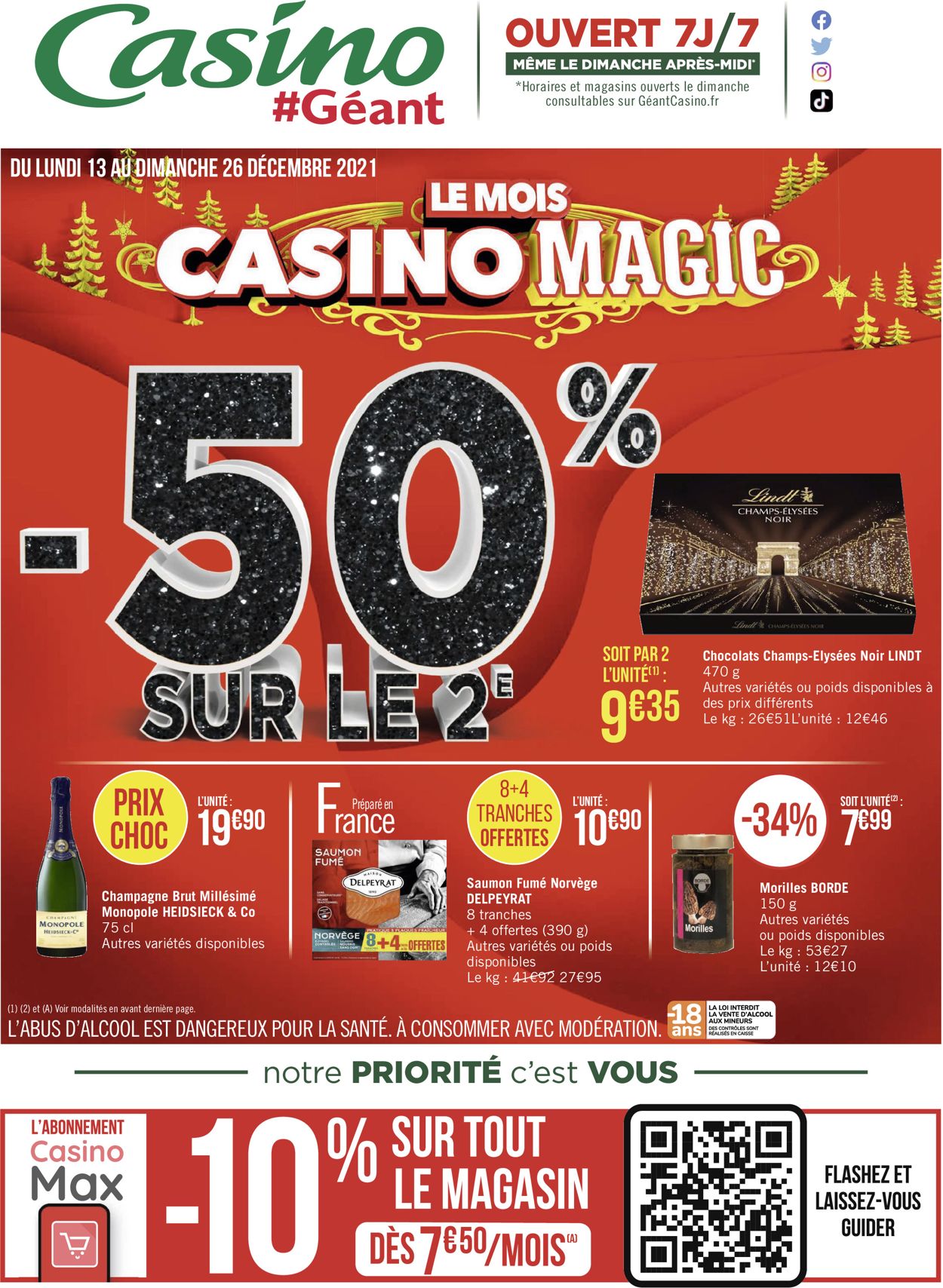 Géant Casino noël fêtes de fin d'année 2021 Catalogue - 13.12-26.12.2021