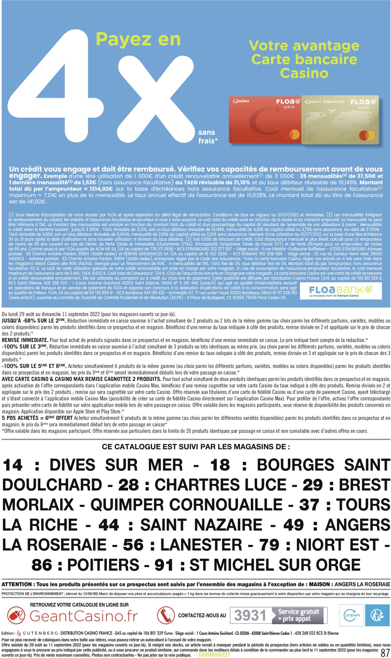 Géant Casino Catalogue - 29.08-11.09.2022 (Page 87)