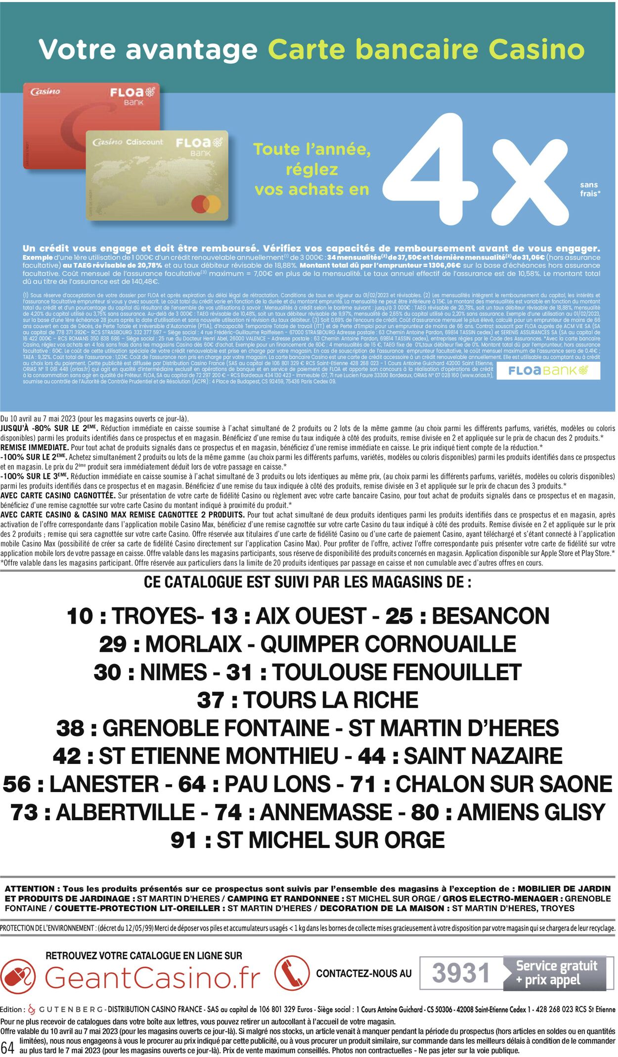 Géant Casino Catalogue - 10.04-07.05.2023 (Page 64)