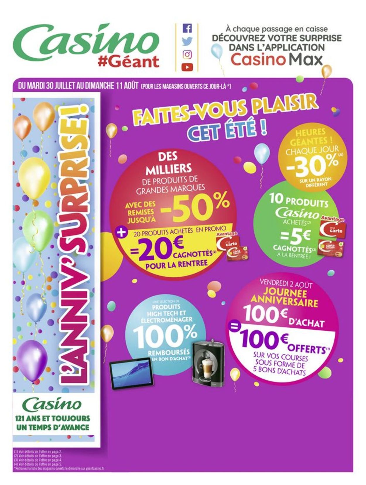 Géant Casino Catalogue - 30.07-11.08.2019