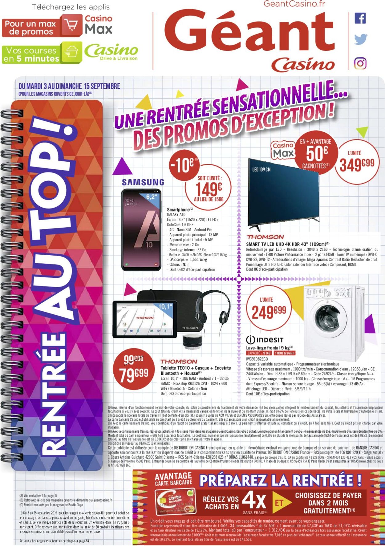 Géant Casino Catalogue - 03.09-15.09.2019 (Page 56)