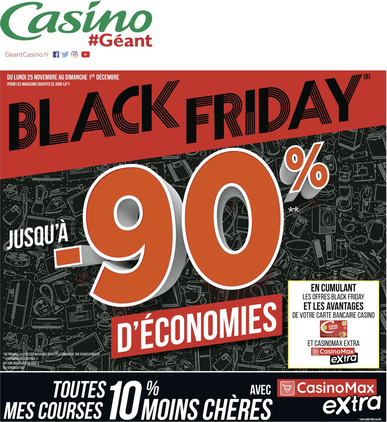 Géant Casino BLACK FRIDAY 2019 Catalogue - 25.11-01.12.2019