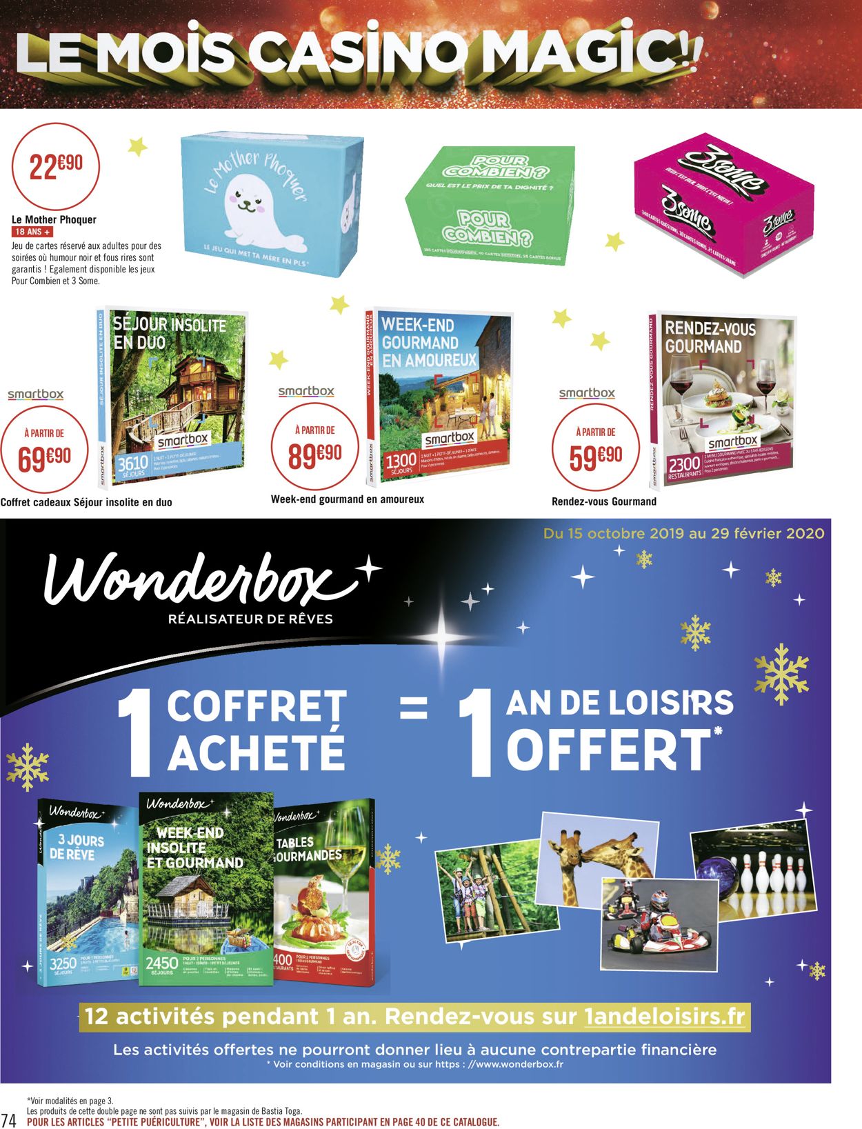 Géant Casino catalogue de Noël 2019 Catalogue - 09.12-22.12.2019 (Page 74)