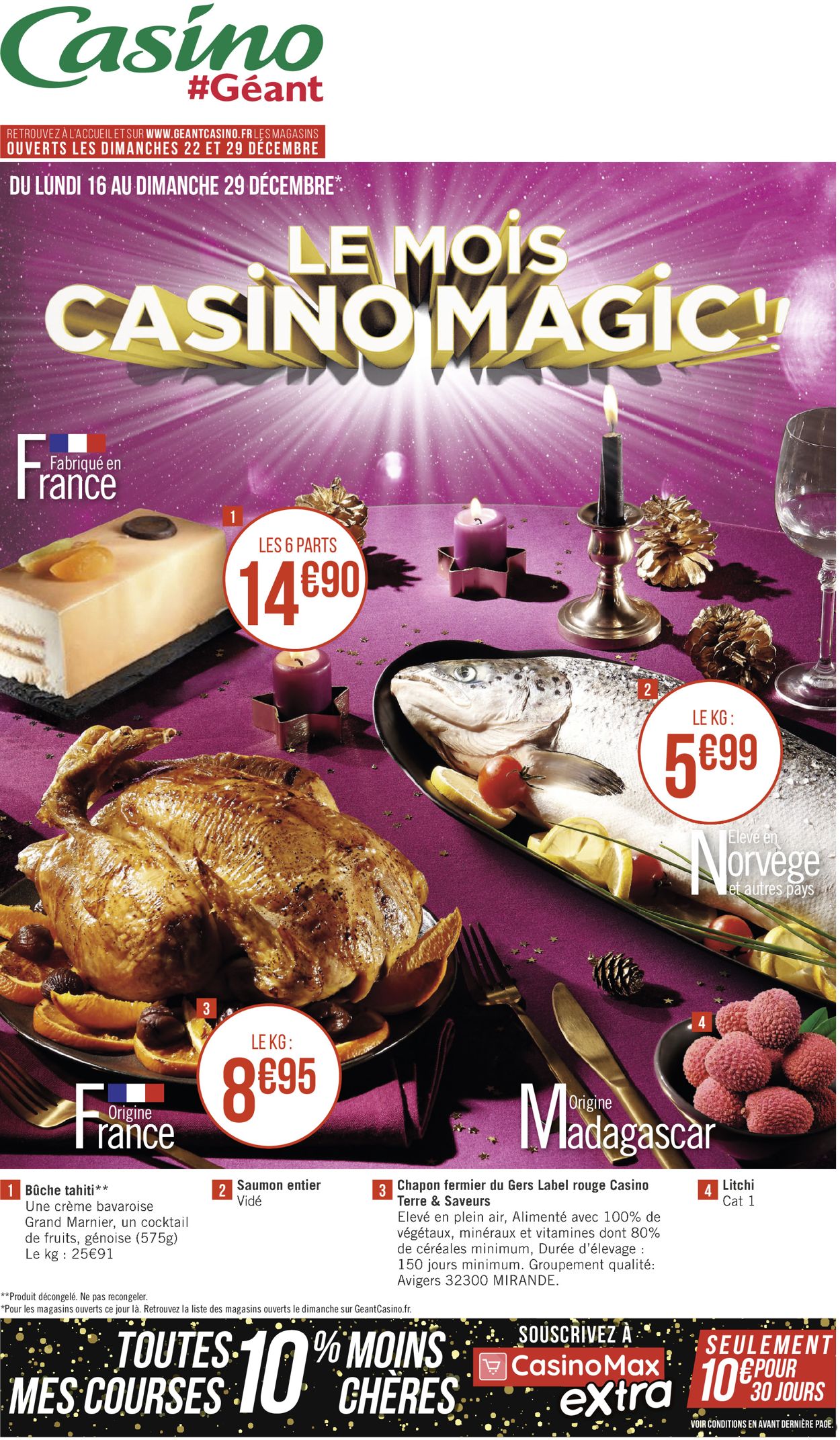 Géant Casino catalogue de Noël 2019 Catalogue - 16.12-29.12.2019