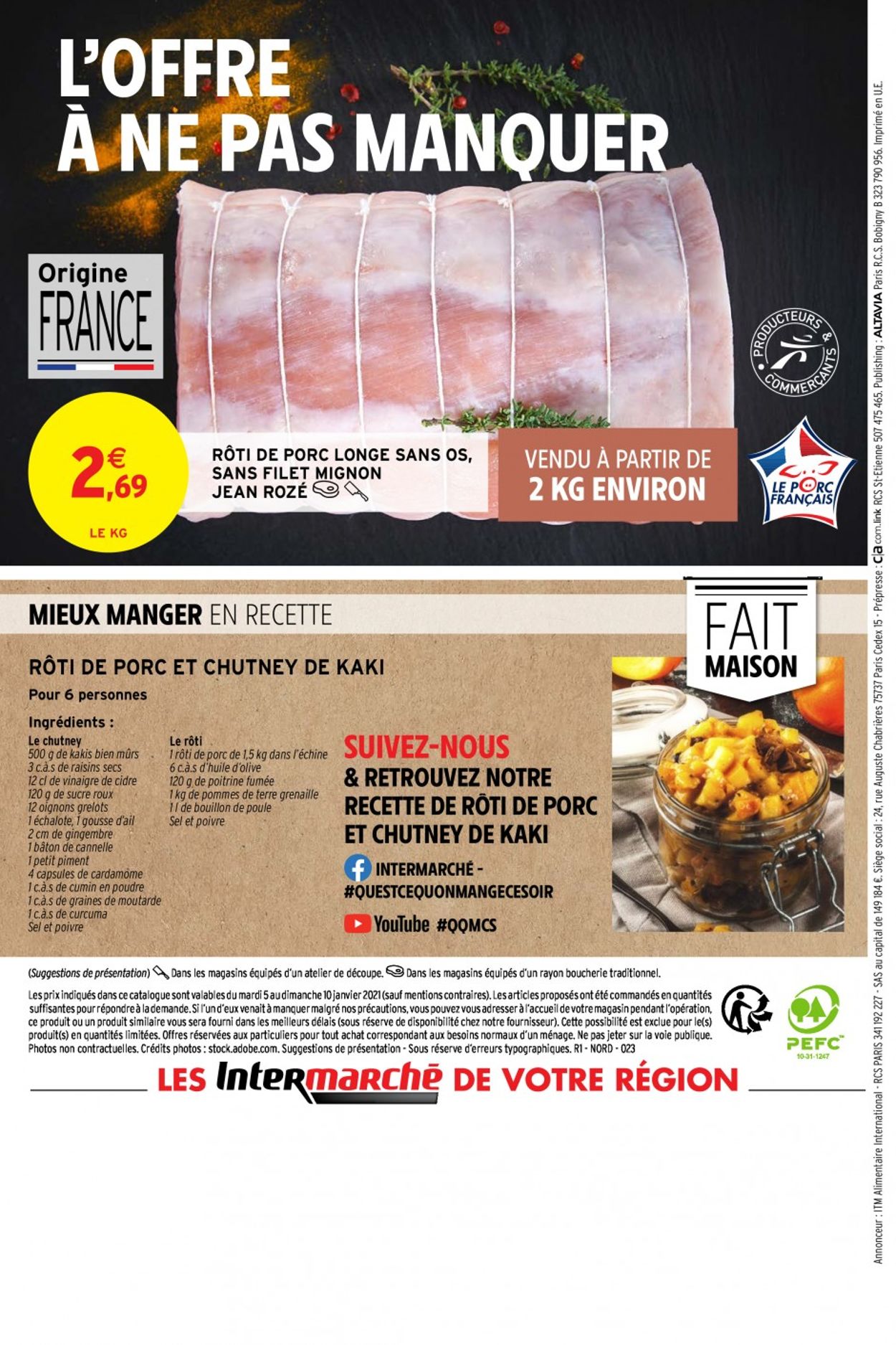 Intermarché SPÉCIAL Foire Au Porc 2021 Catalogue - 05.01-10.01.2021 (Page 12)