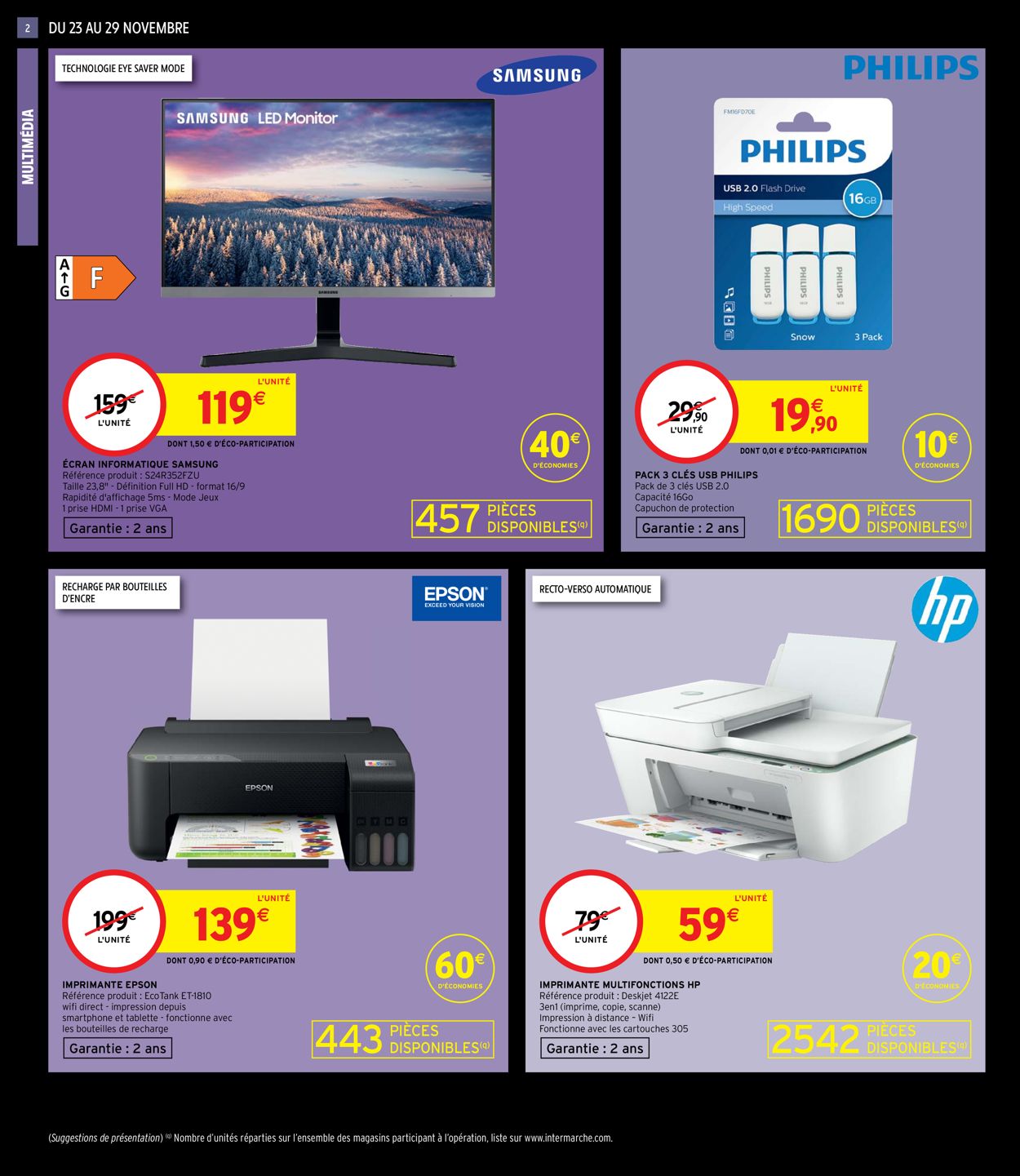 Intermarché  BLACK WEEK 2021 Catalogue - 23.11-29.11.2021 (Page 2)