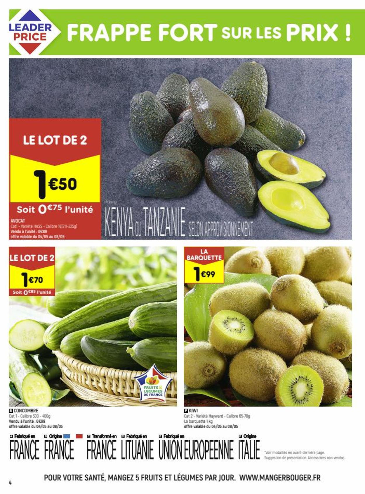 Leader Price Catalogue - 03.05-15.05.2022 (Page 4)