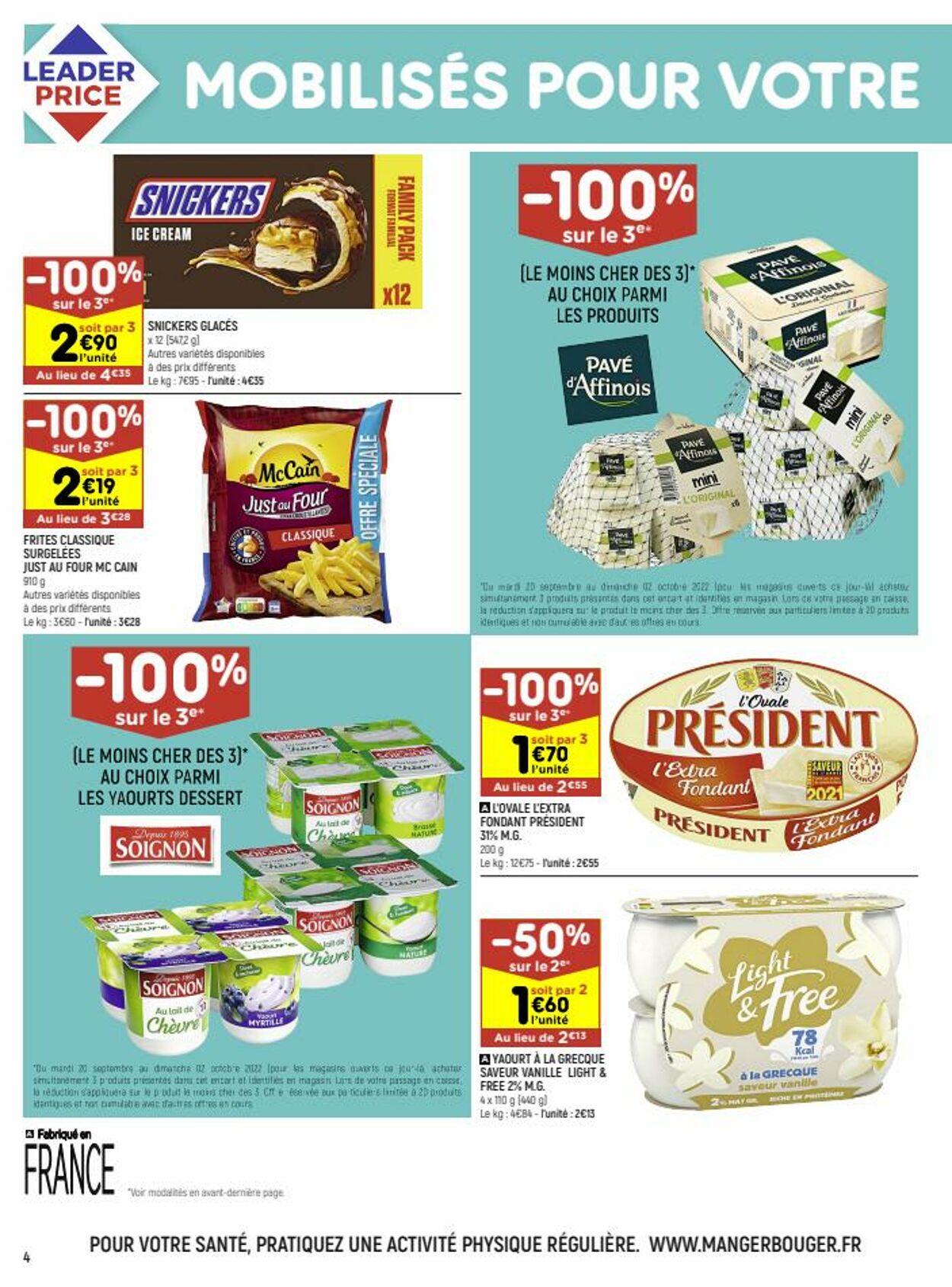 Leader Price Catalogue - 20.09-02.10.2022 (Page 4)