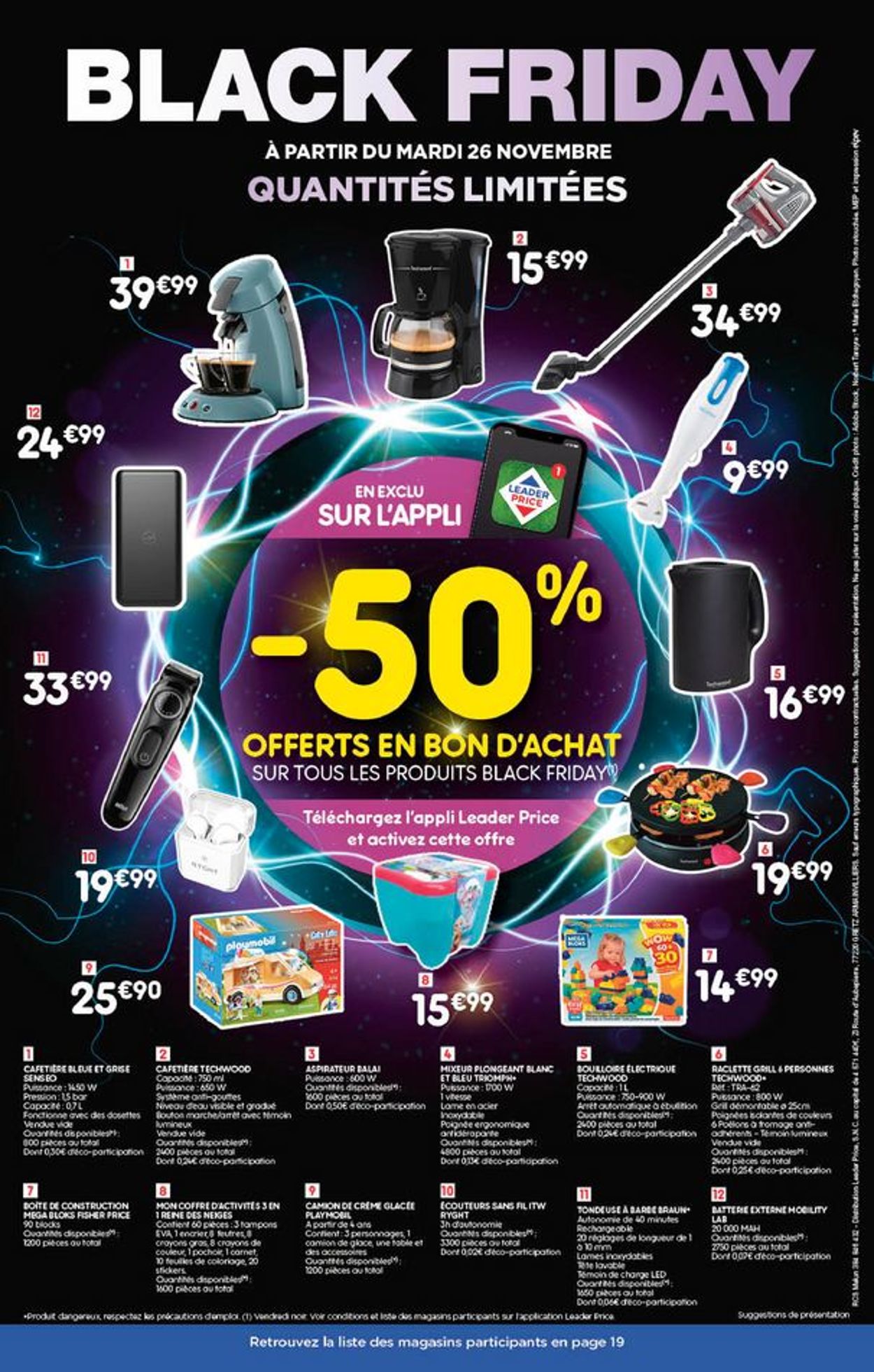 Leader Price Black Friday 2019 Catalogue - 26.11-08.12.2019 (Page 28)