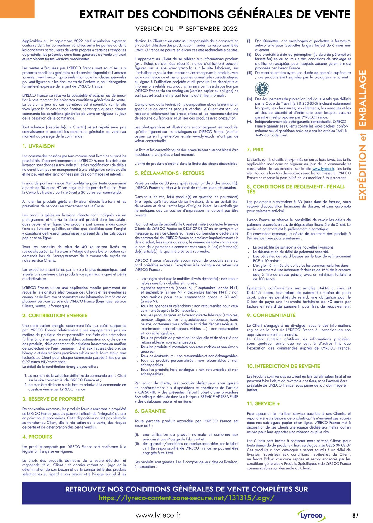 Lyreco Catalogue - 01.04-31.12.2023 (Page 87)