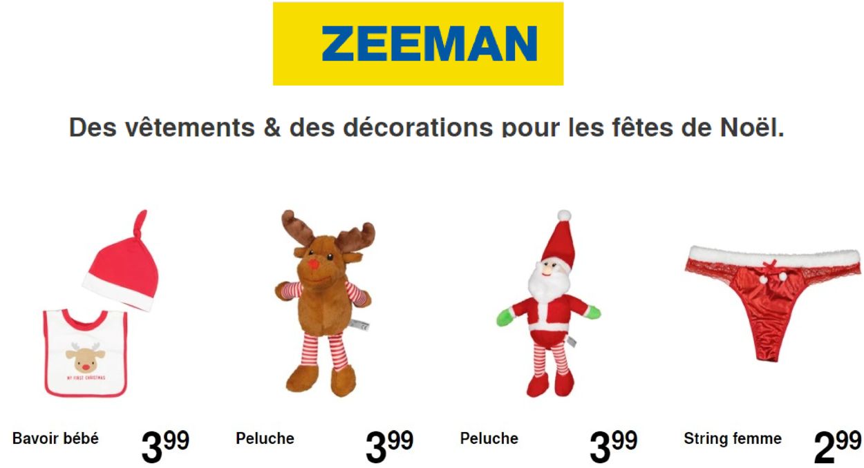 Zeeman noël fêtes de fin d'année 2021 Catalogue - 17.12-23.12.2021