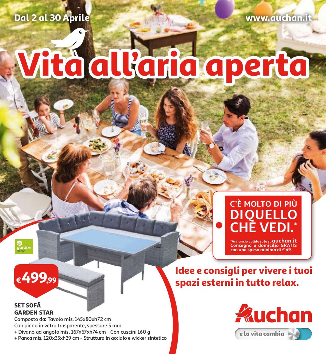 Volantino Auchan - Offerte 02/04-30/04/2019