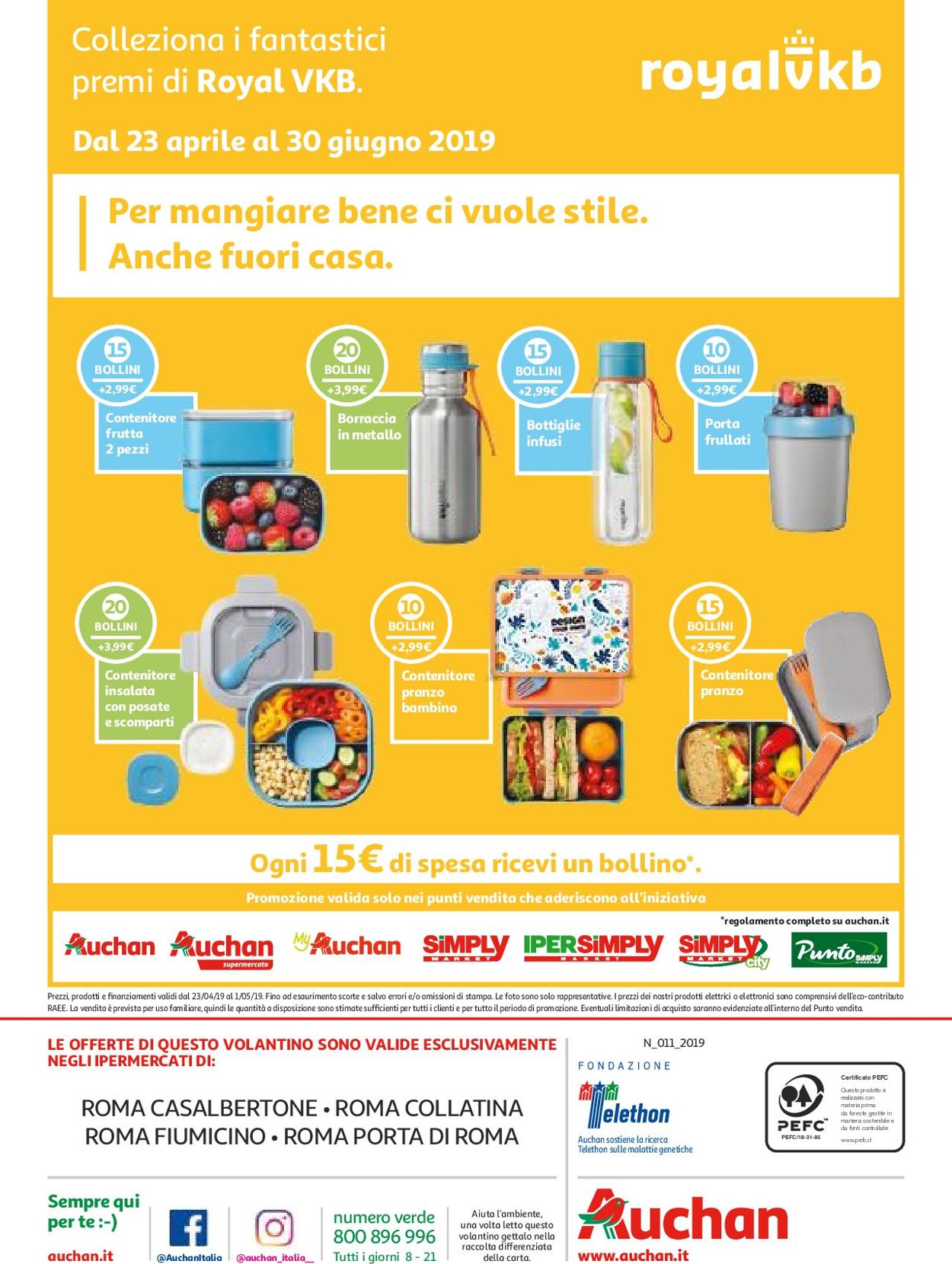 Volantino Auchan - Offerte 23/04-01/05/2019 (Pagina 36)