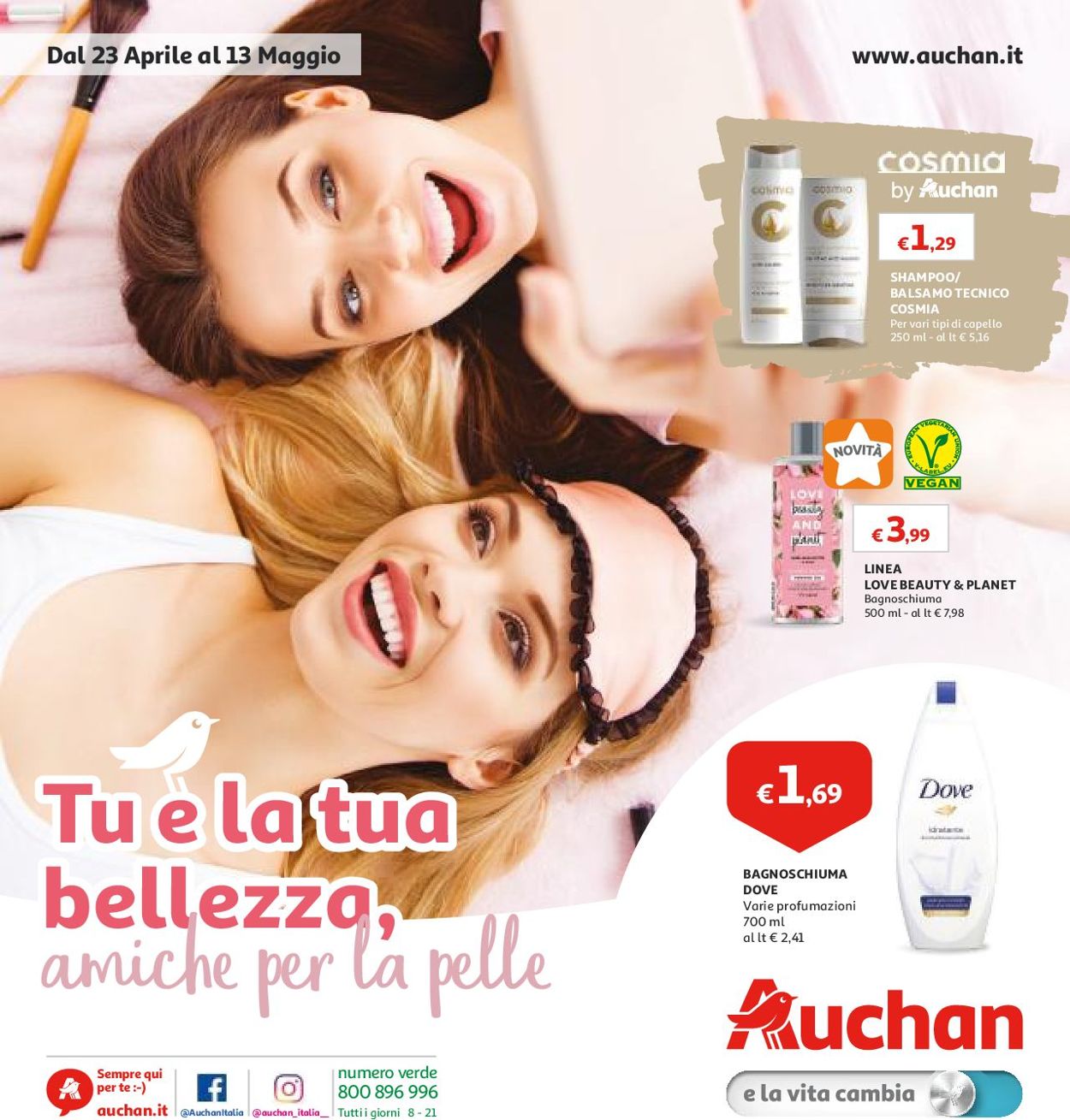Volantino Auchan - Offerte 23/04-13/05/2019