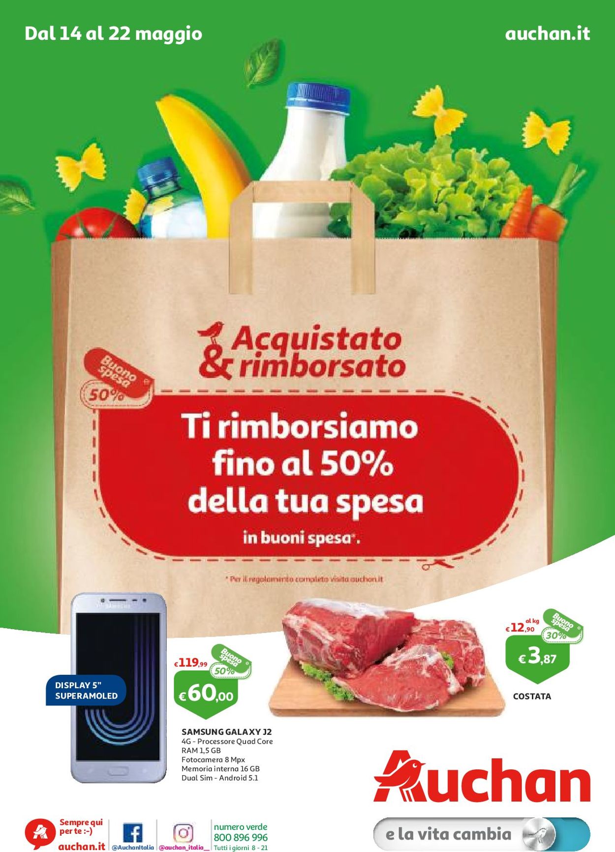 Volantino Auchan - Offerte 14/05-22/05/2019
