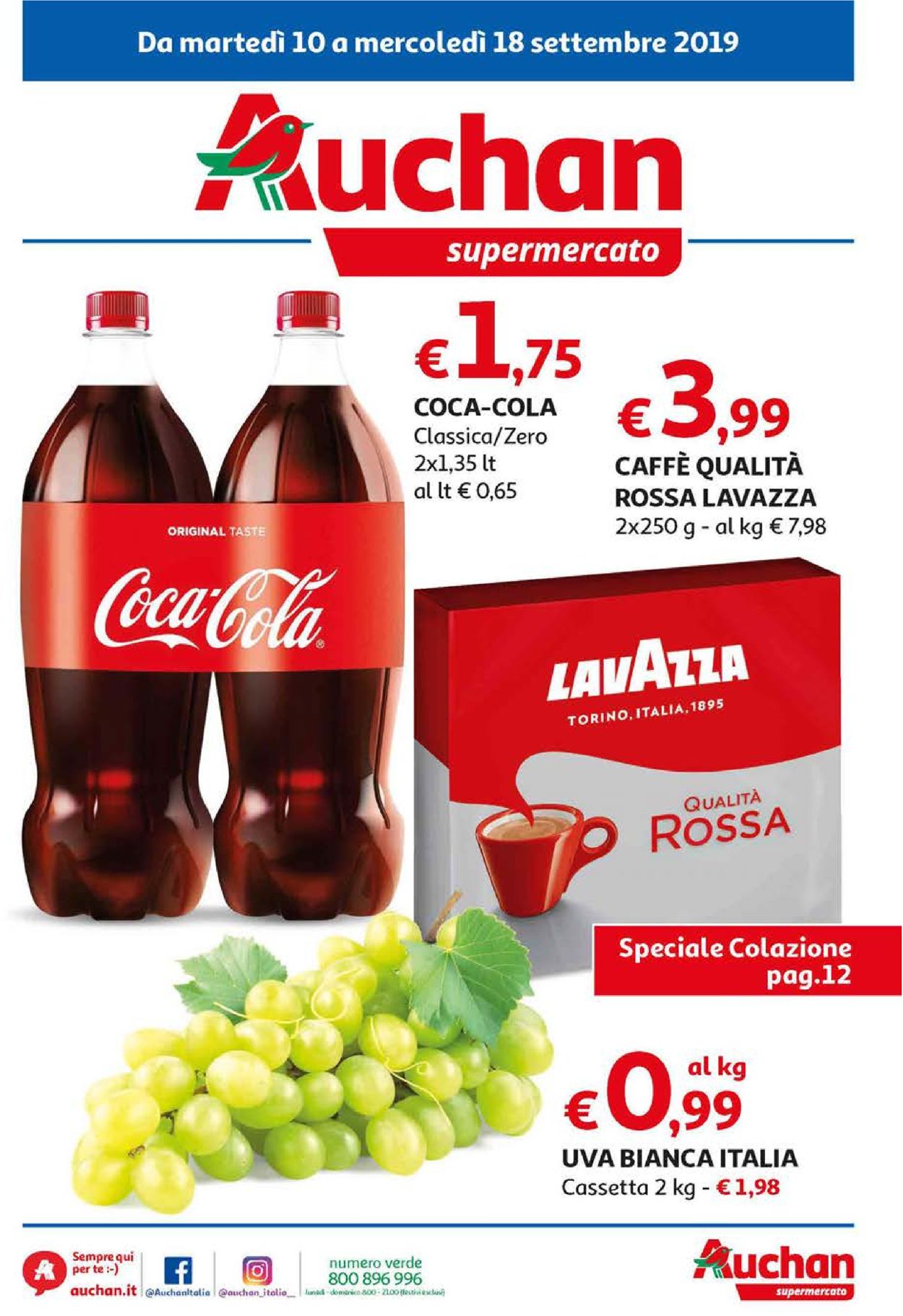 Volantino Auchan - Offerte 10/09-18/09/2019