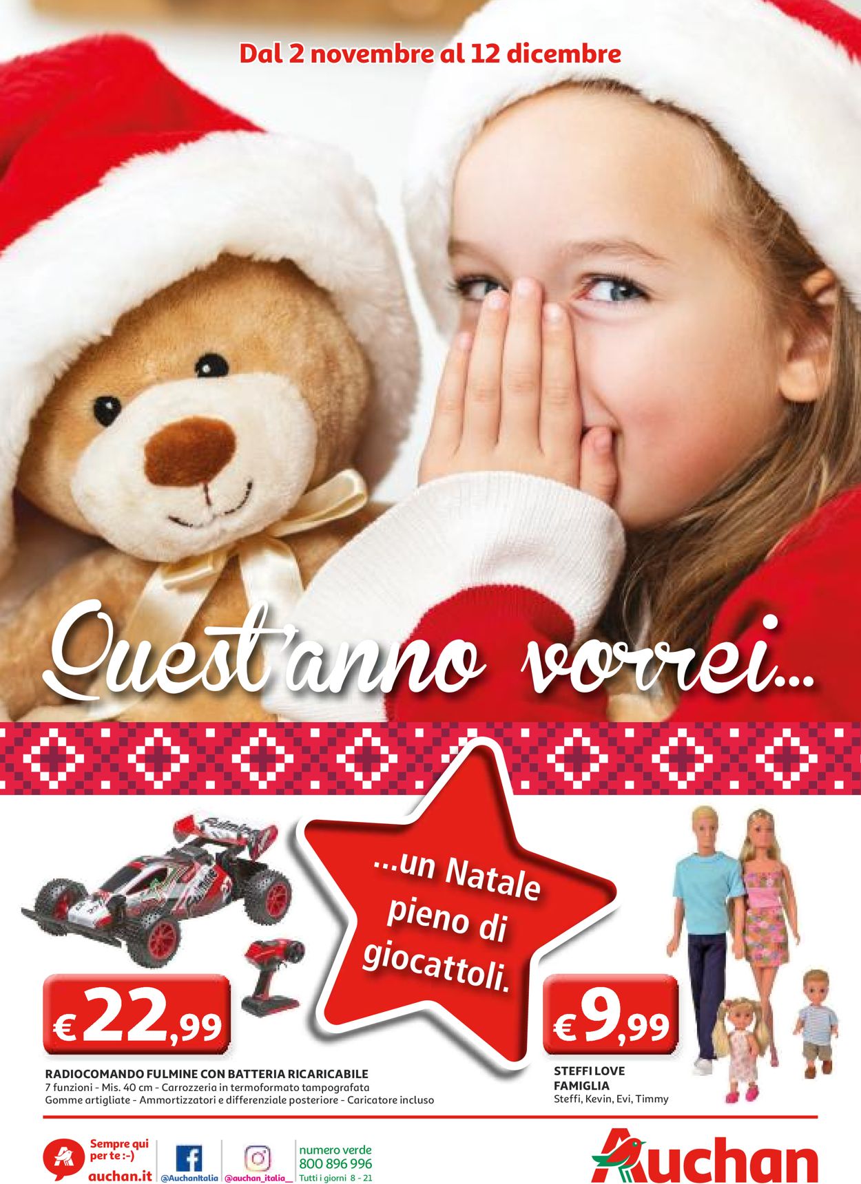 Volantino Auchan - Offerte 02/11-12/12/2019