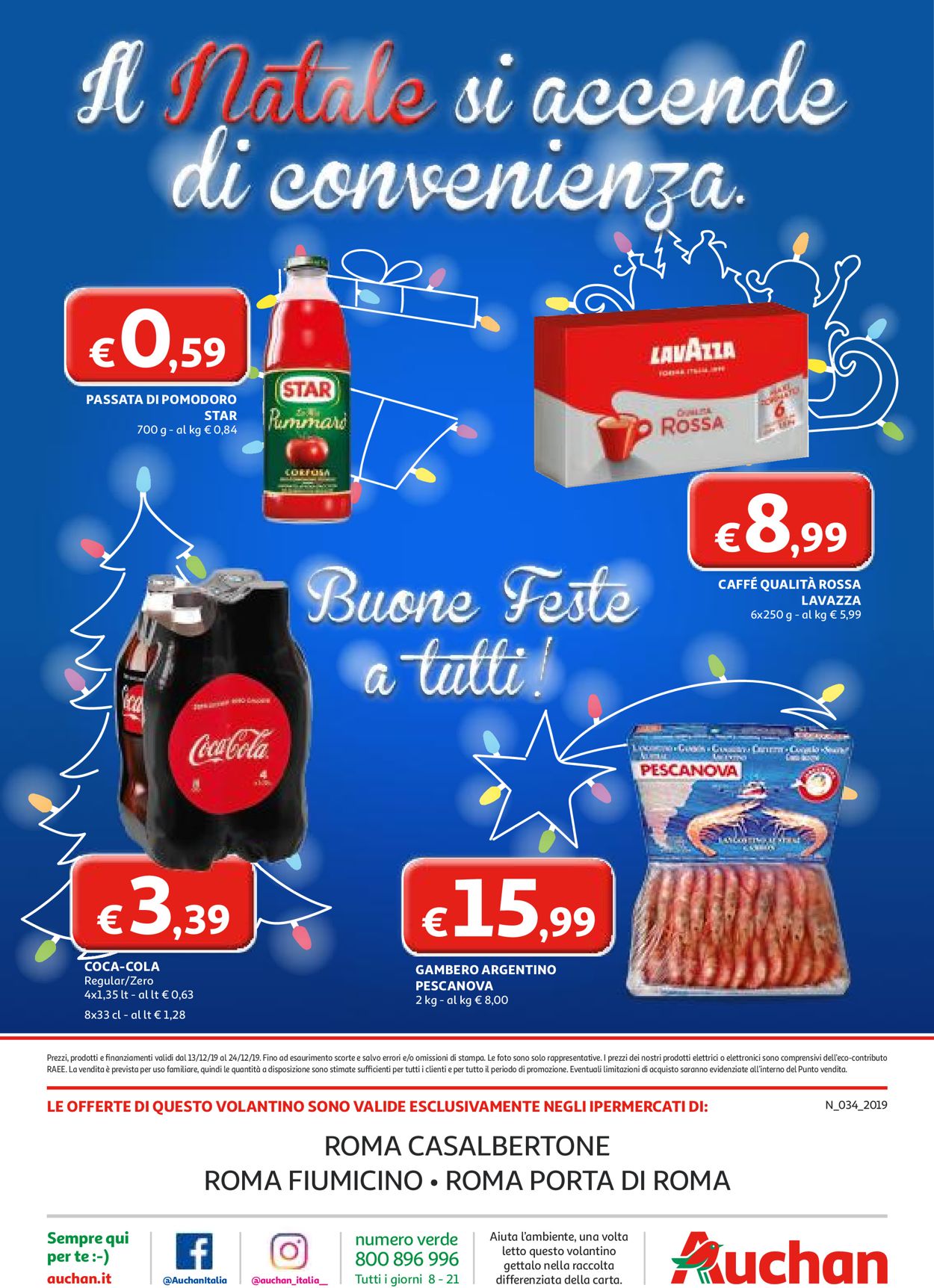 Volantino Il volantino natalizio di Auchan - Offerte 13/12-24/12/2019 (Pagina 48)