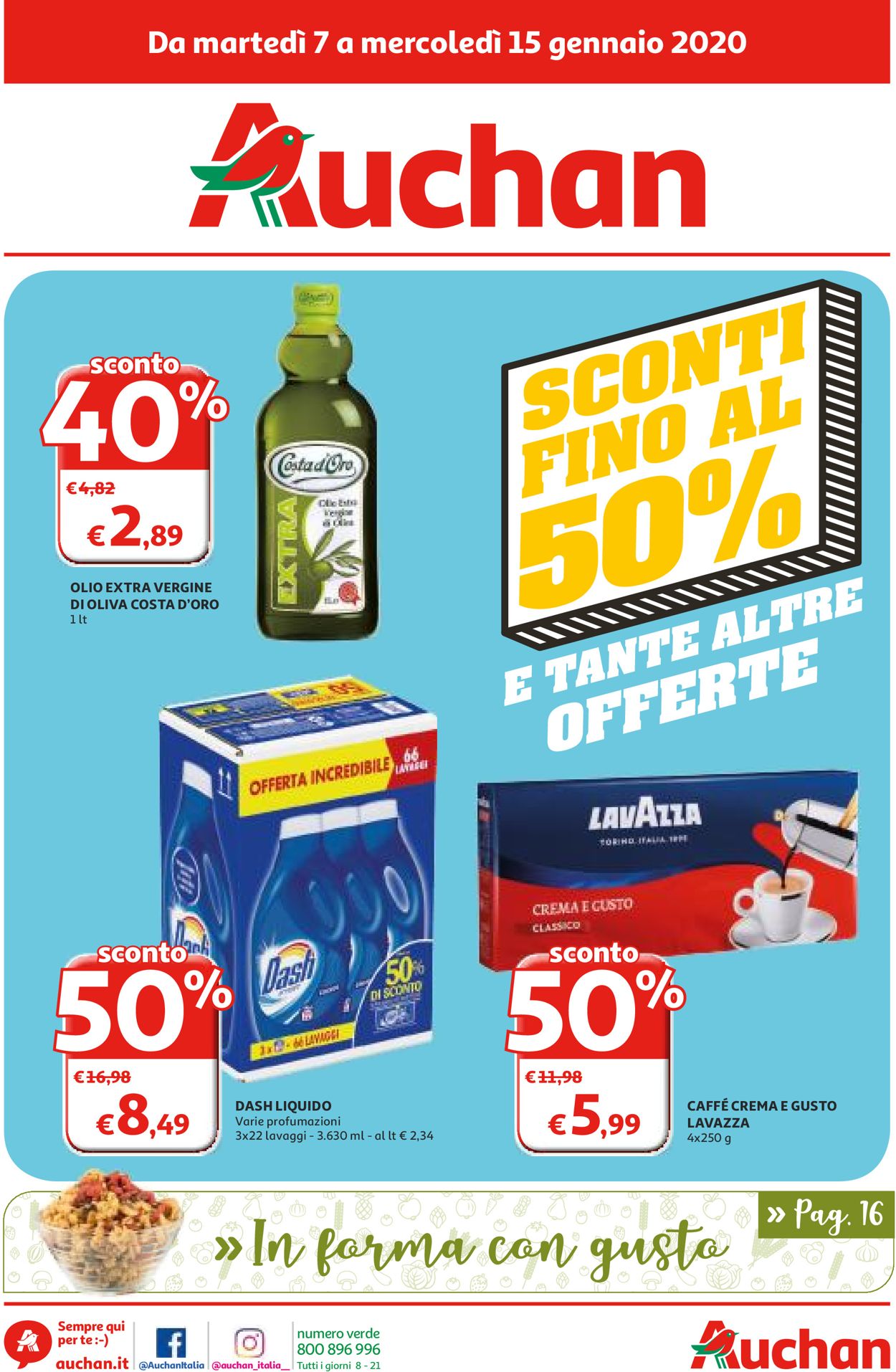 Volantino Auchan - Offerte 07/01-15/01/2020